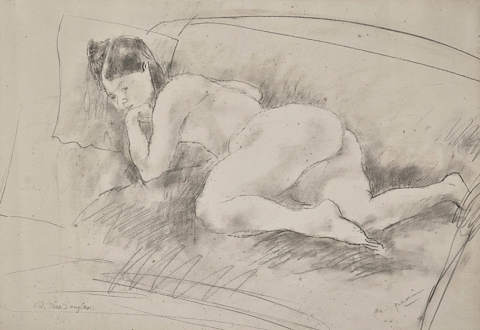 Miss Douglas Wall Art by Jules Pascin - Canvas Print