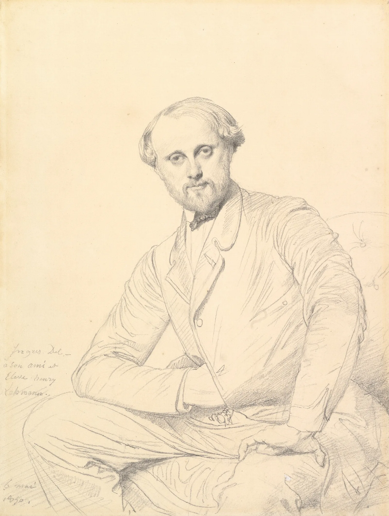 Henri Lehmann Wall Art by Jean Auguste Dominique Ingres - Canvas Print