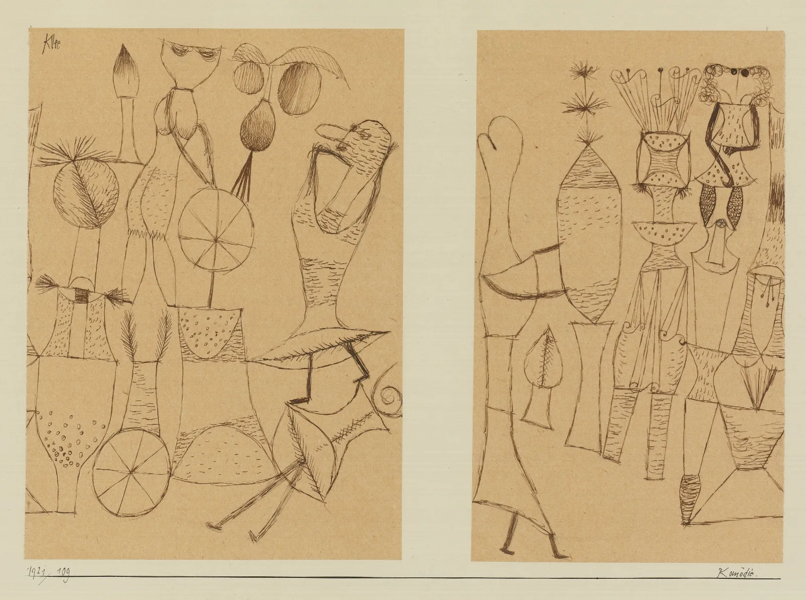 Komodie Comedy Wall Art by Paul Klee - Canvas Print