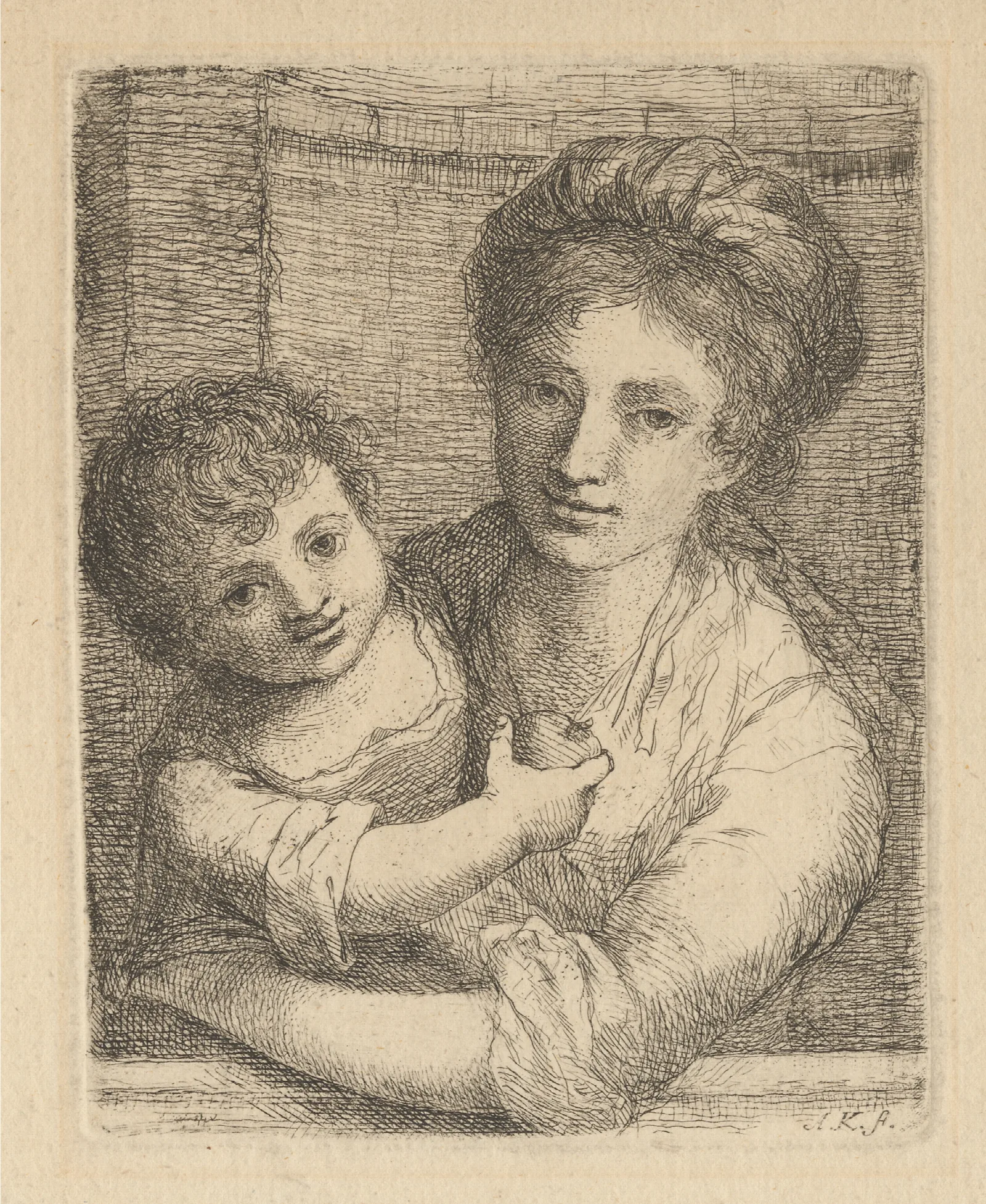 Mother And Child 40 Wall Art by Angelica Kauffmann - Canvas Print