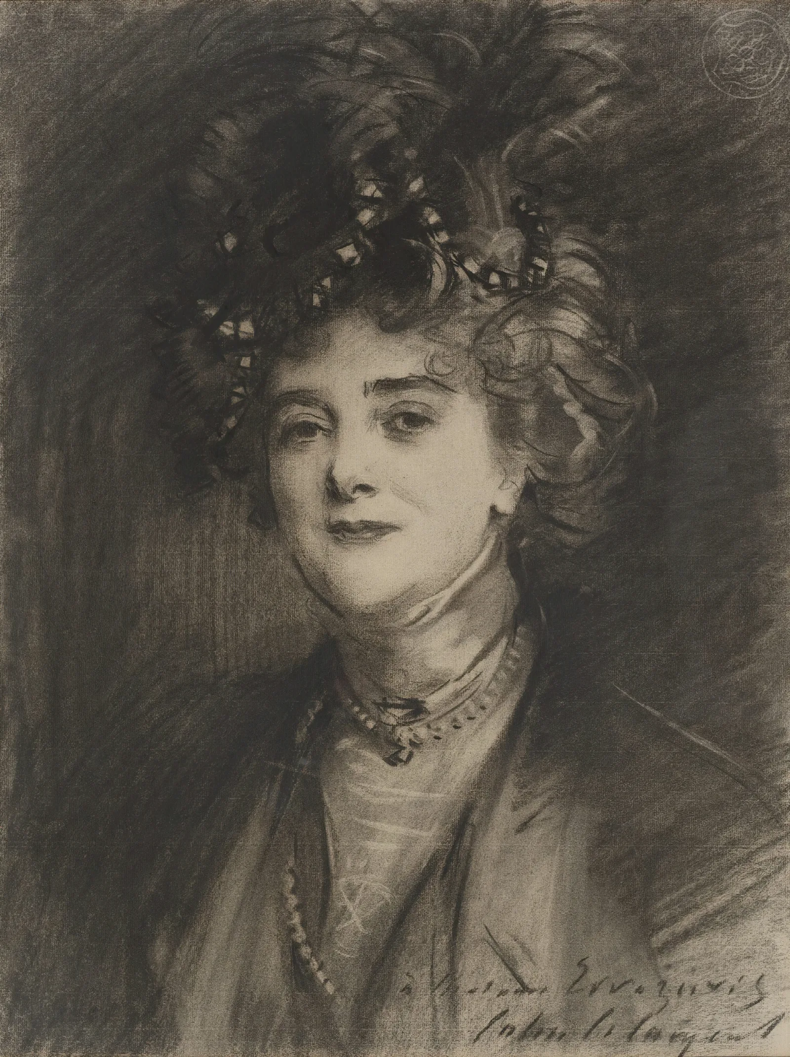 Portrait Of Eugenia Errazuriz Wall Art by John Singer Sargent - Canvas Print