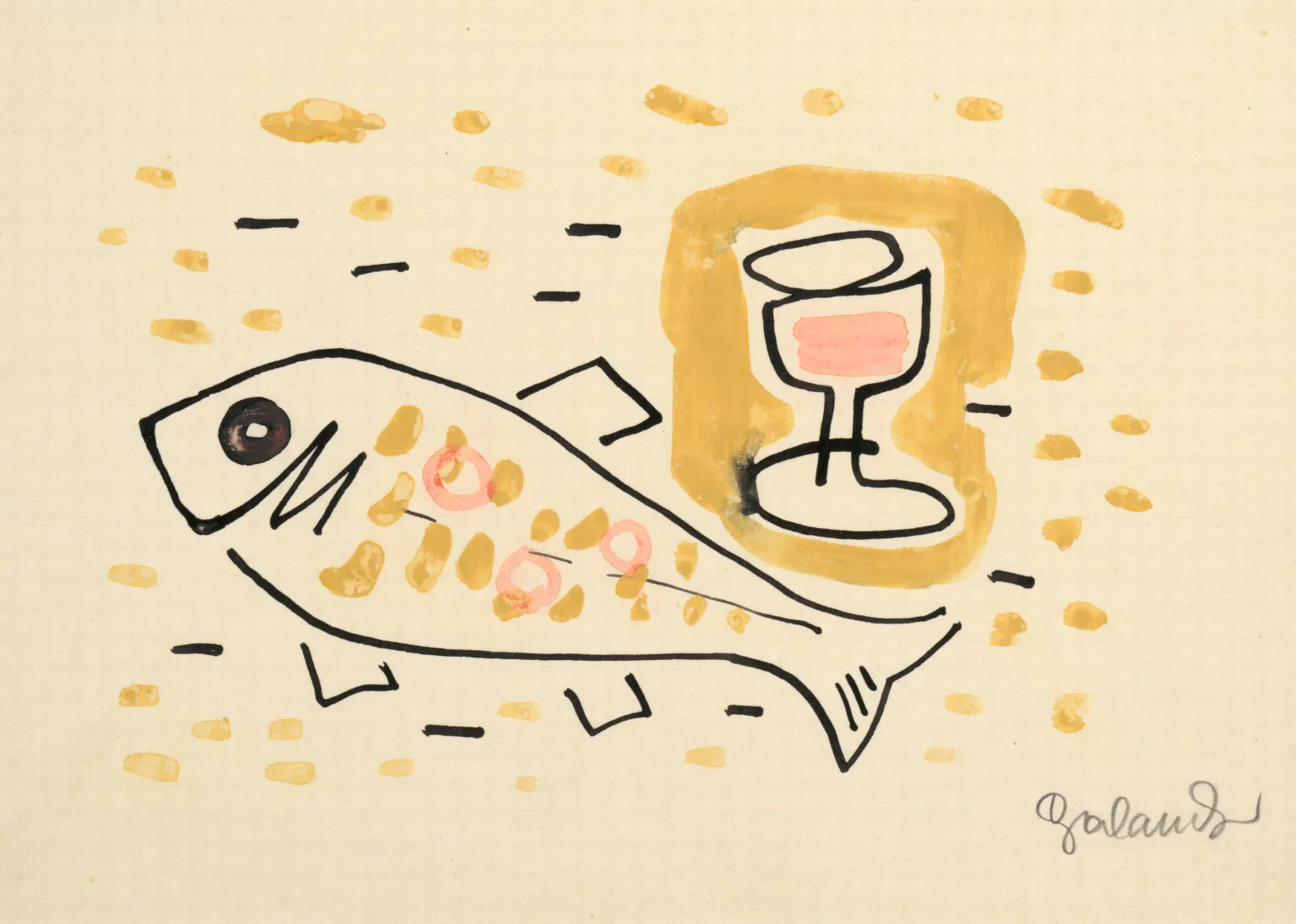 Still Life With Fish 4 Wall Art by Mikuláš Galanda - Canvas Print