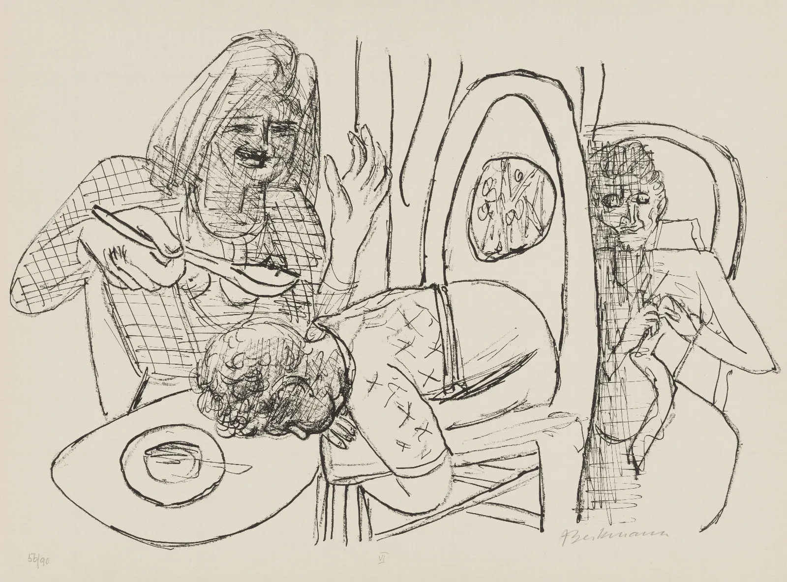 I Dont Want To Eat My Soup Wall Art by Max Beckmann - Canvas Print