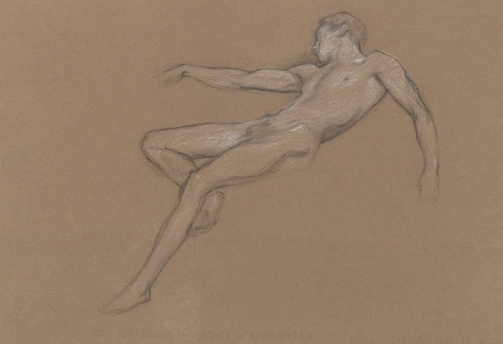 First Sketch For Icarus Wall Art by Herbert James Draper - Canvas Print