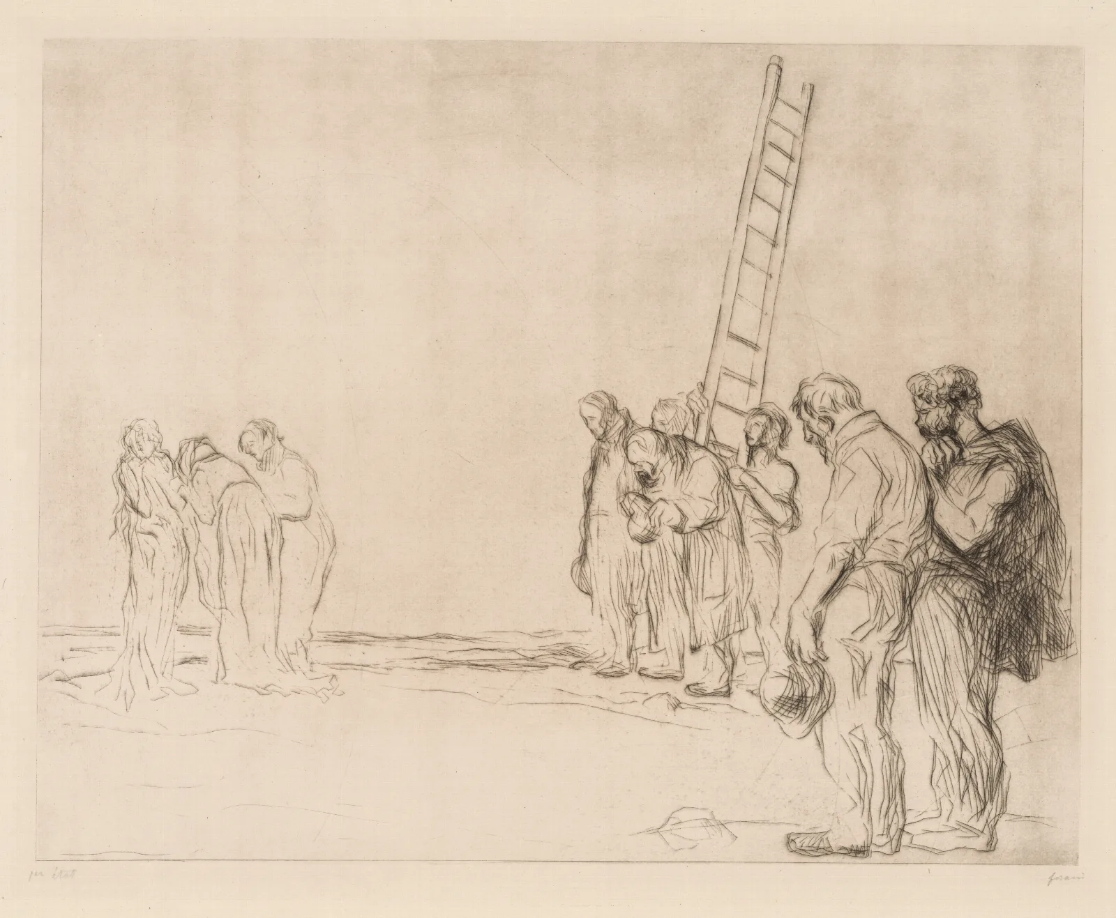 Calvary 26 Wall Art by Jean-Louis Forain - Canvas Print