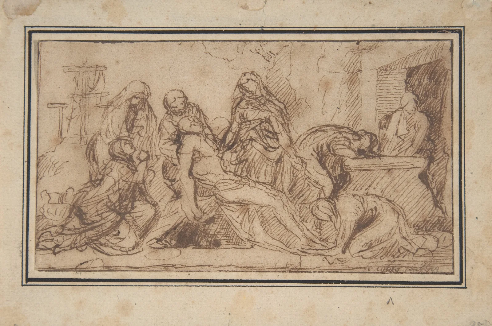 The Entombment 18 Wall Art by Nicolas Poussin - Canvas Print