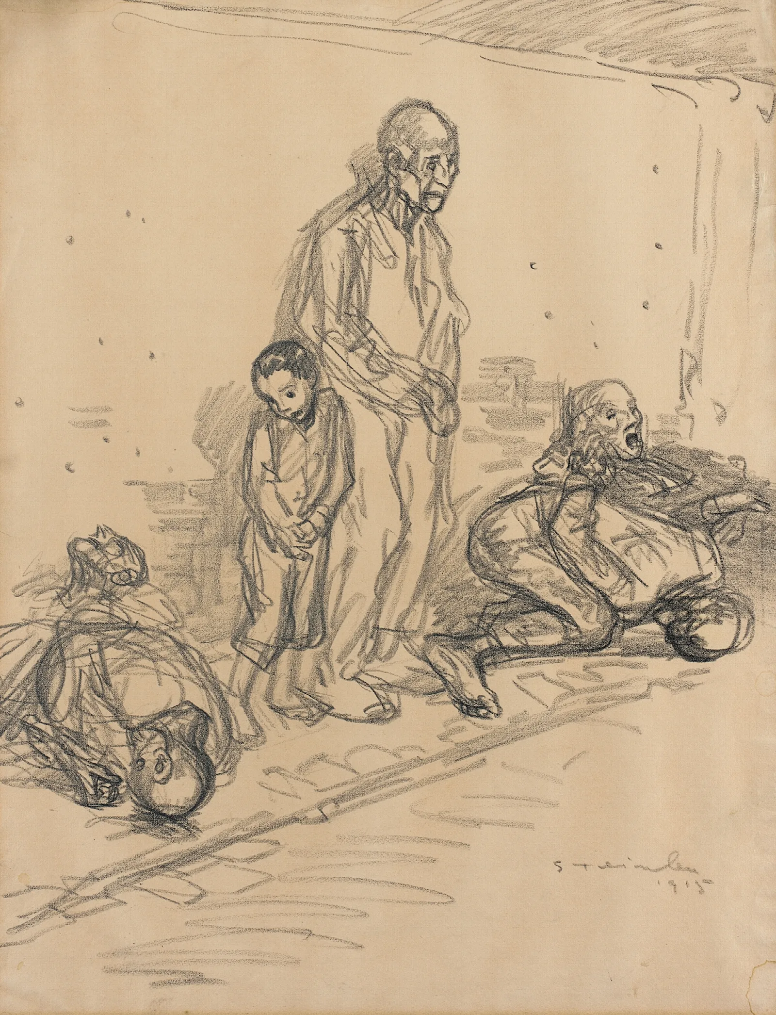The Hostages Wall Art by Théophile Alexandre Steinlen - Canvas Print