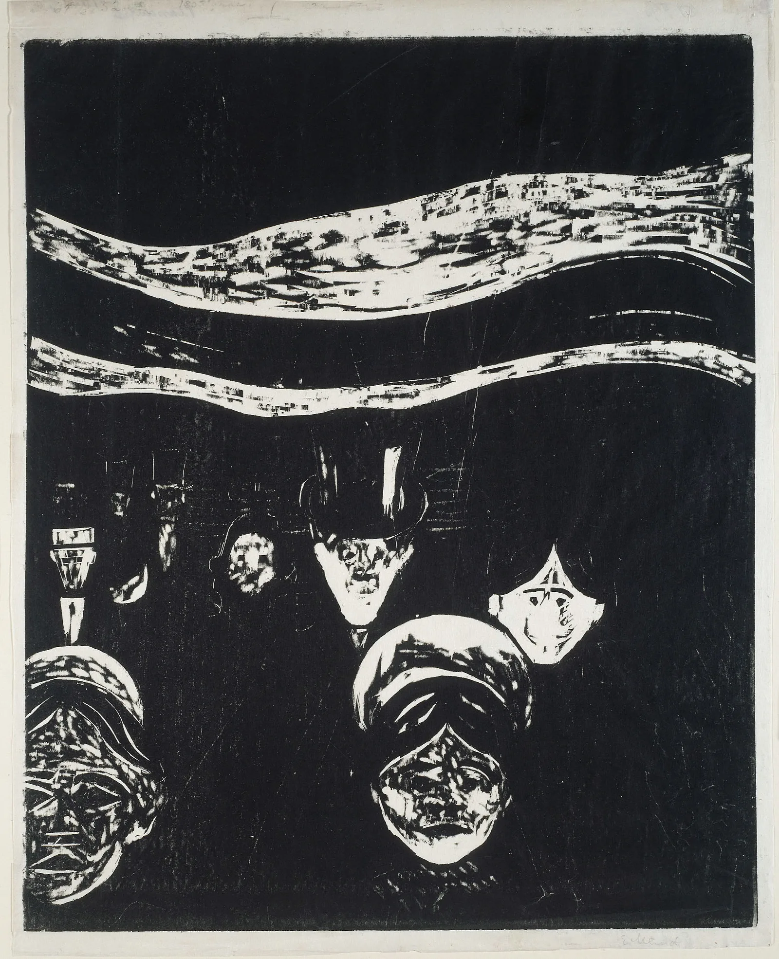 Anxiety Wall Art by Edvard Munch - Canvas Print
