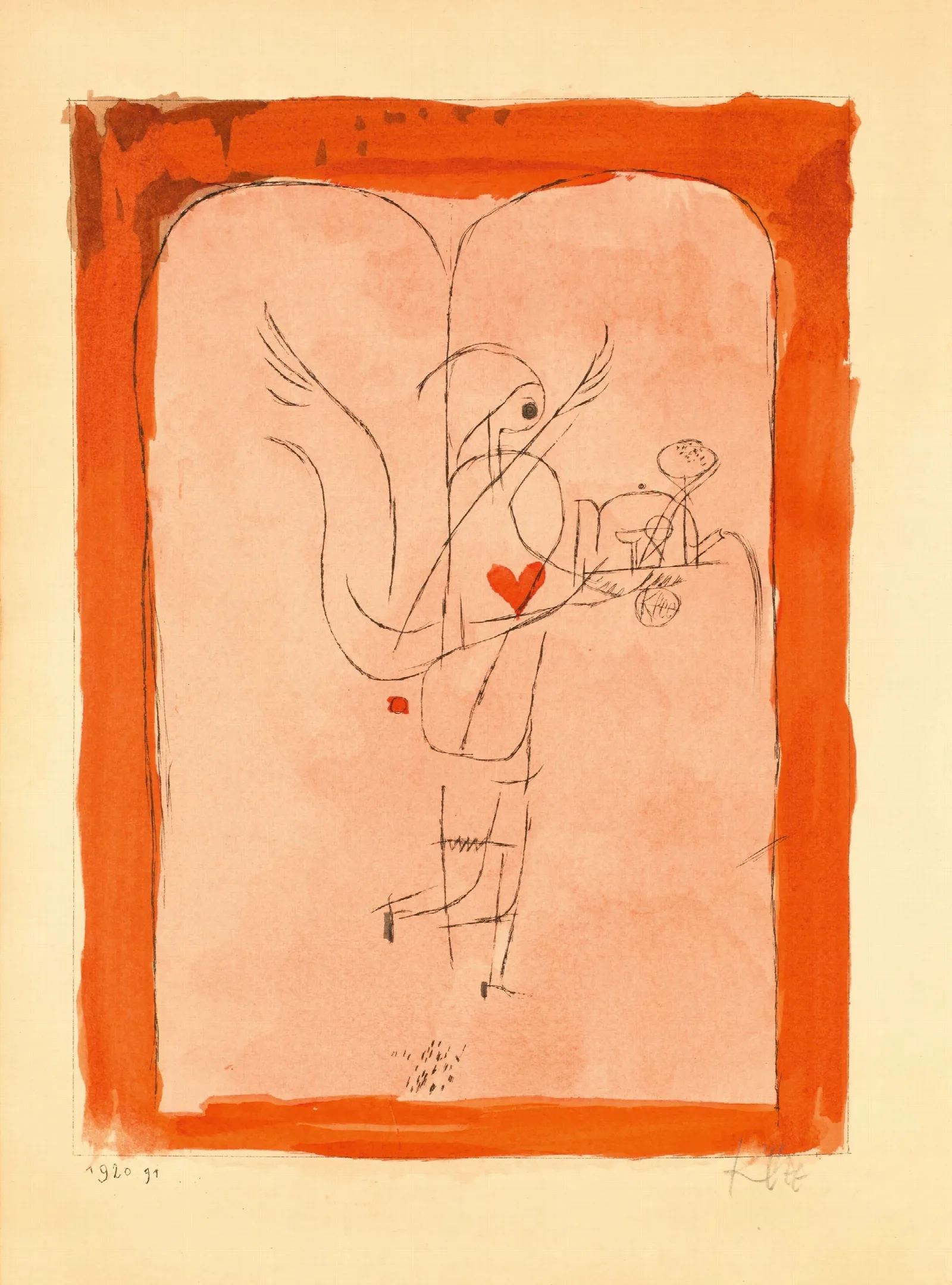 Ein Genius Serviert Ein Kleines Fruhstuck Wall Art by Paul Klee - Canvas Print