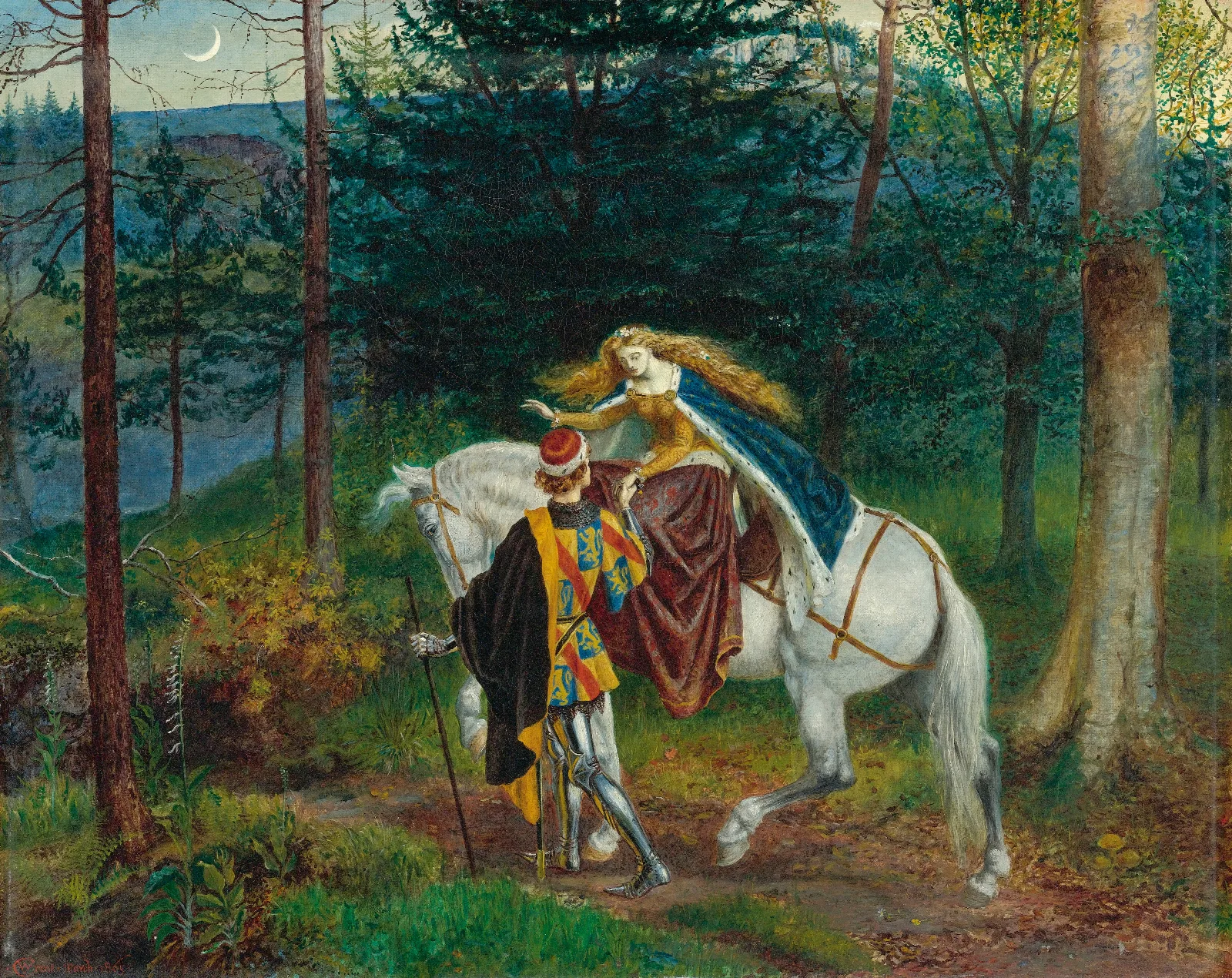 La Belle Dame Sans Merci Wall Art by Walter Crane - Canvas Print