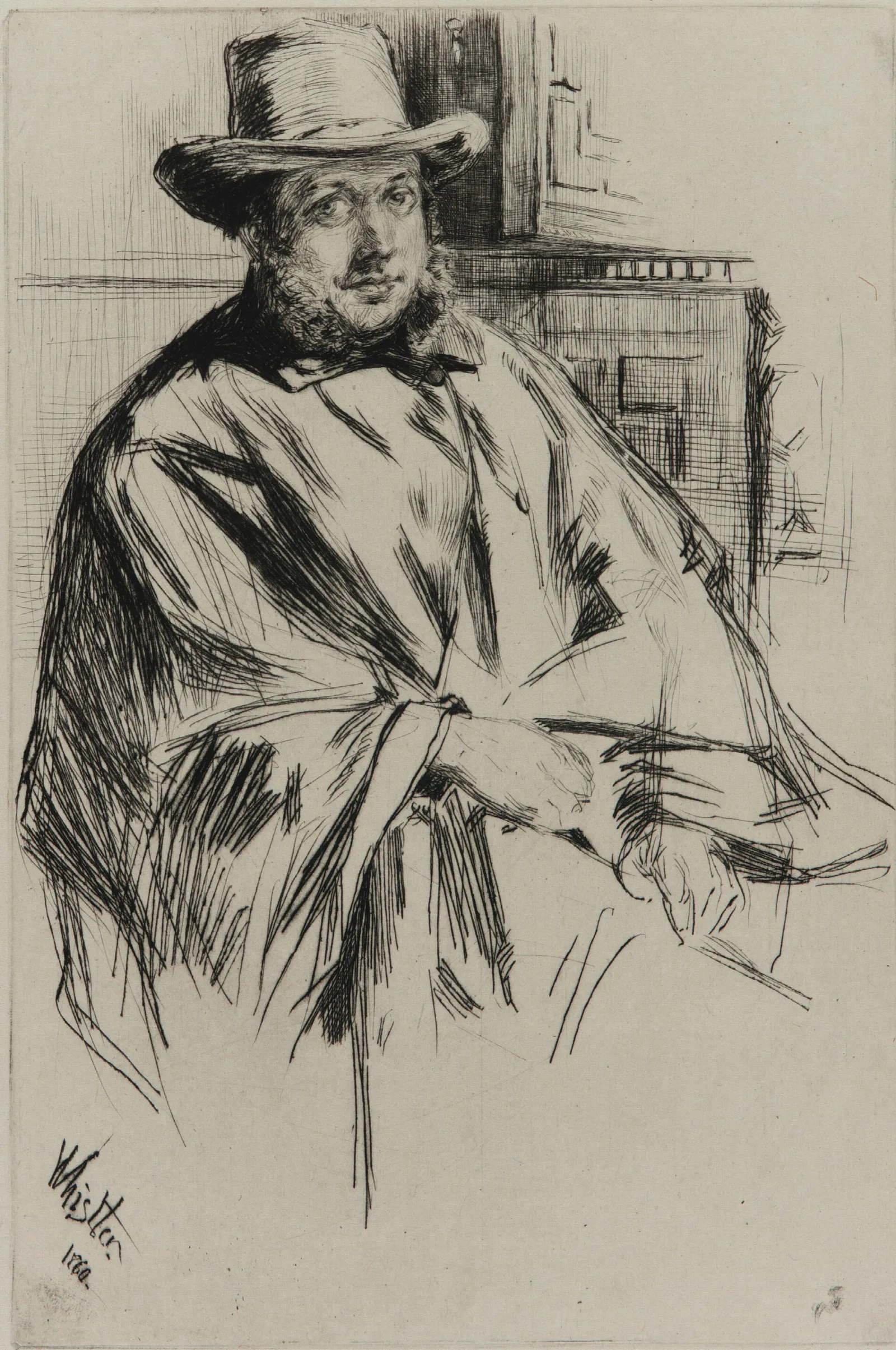 Portrait Of A Man 366 Wall Art by James Abbott McNeill Whistler - Canvas Print