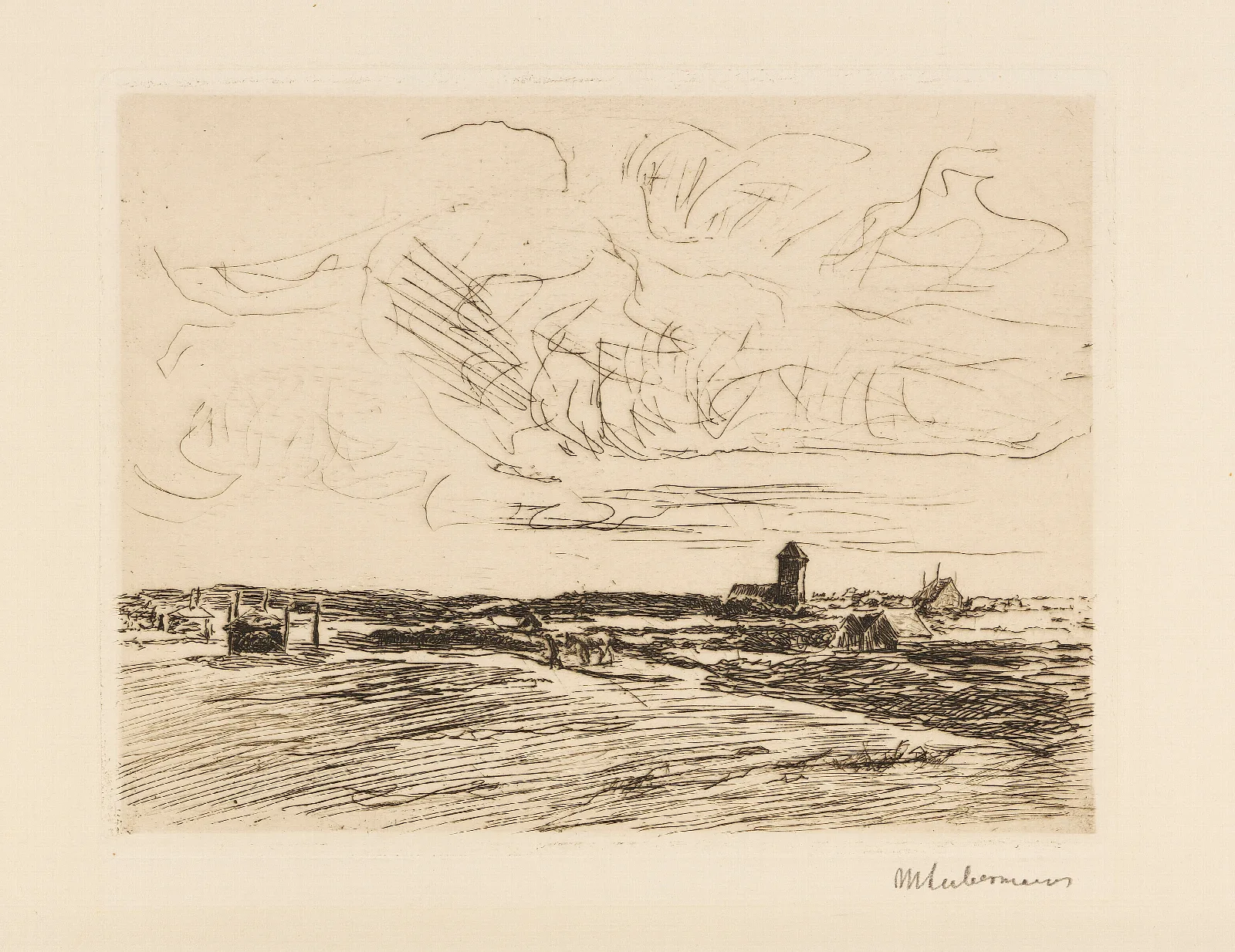 Nordwykabend Wall Art by Max Liebermann - Canvas Print