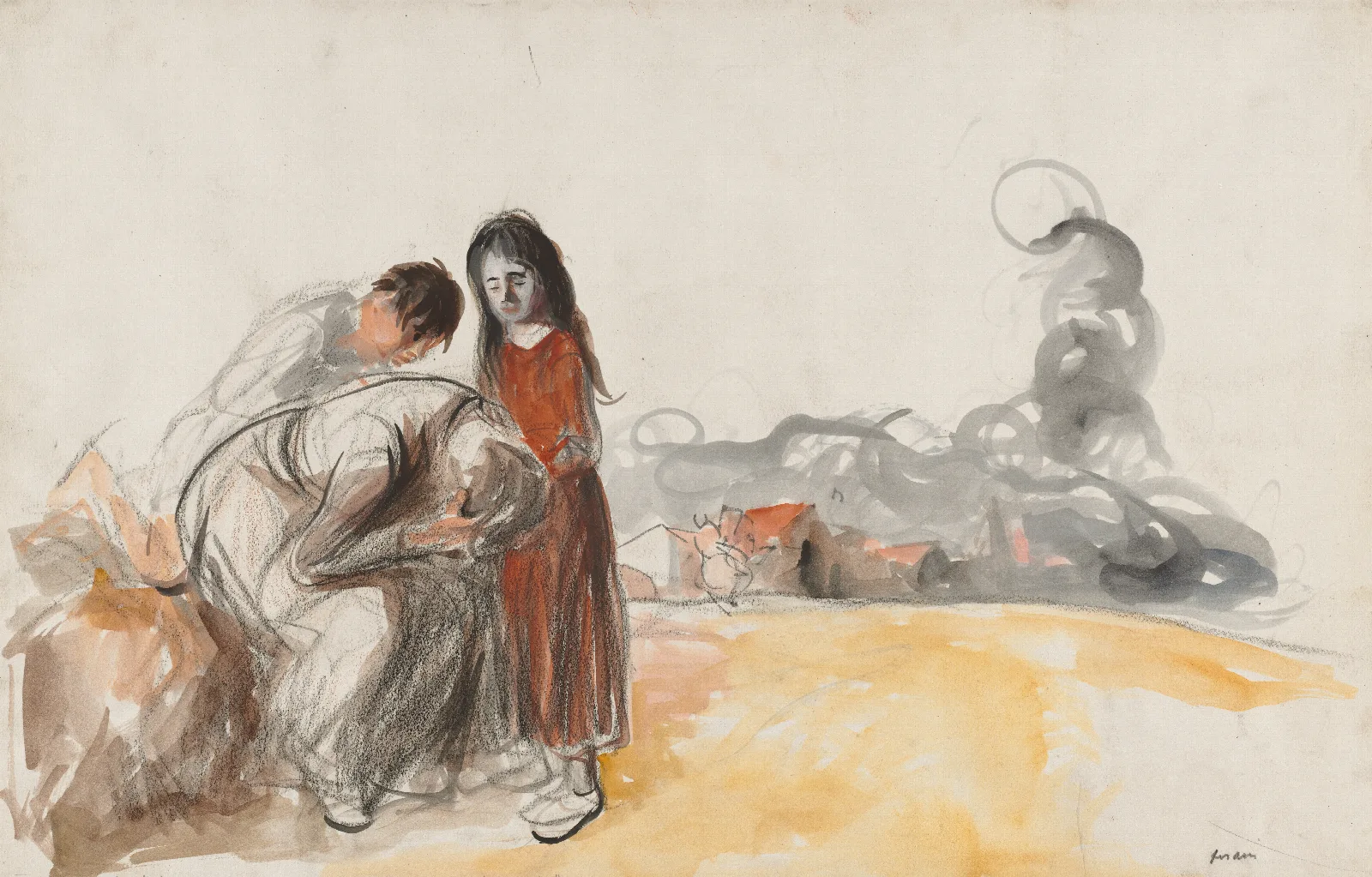 The Germans Have Gone Away Wall Art by Jean-Louis Forain - Canvas Print
