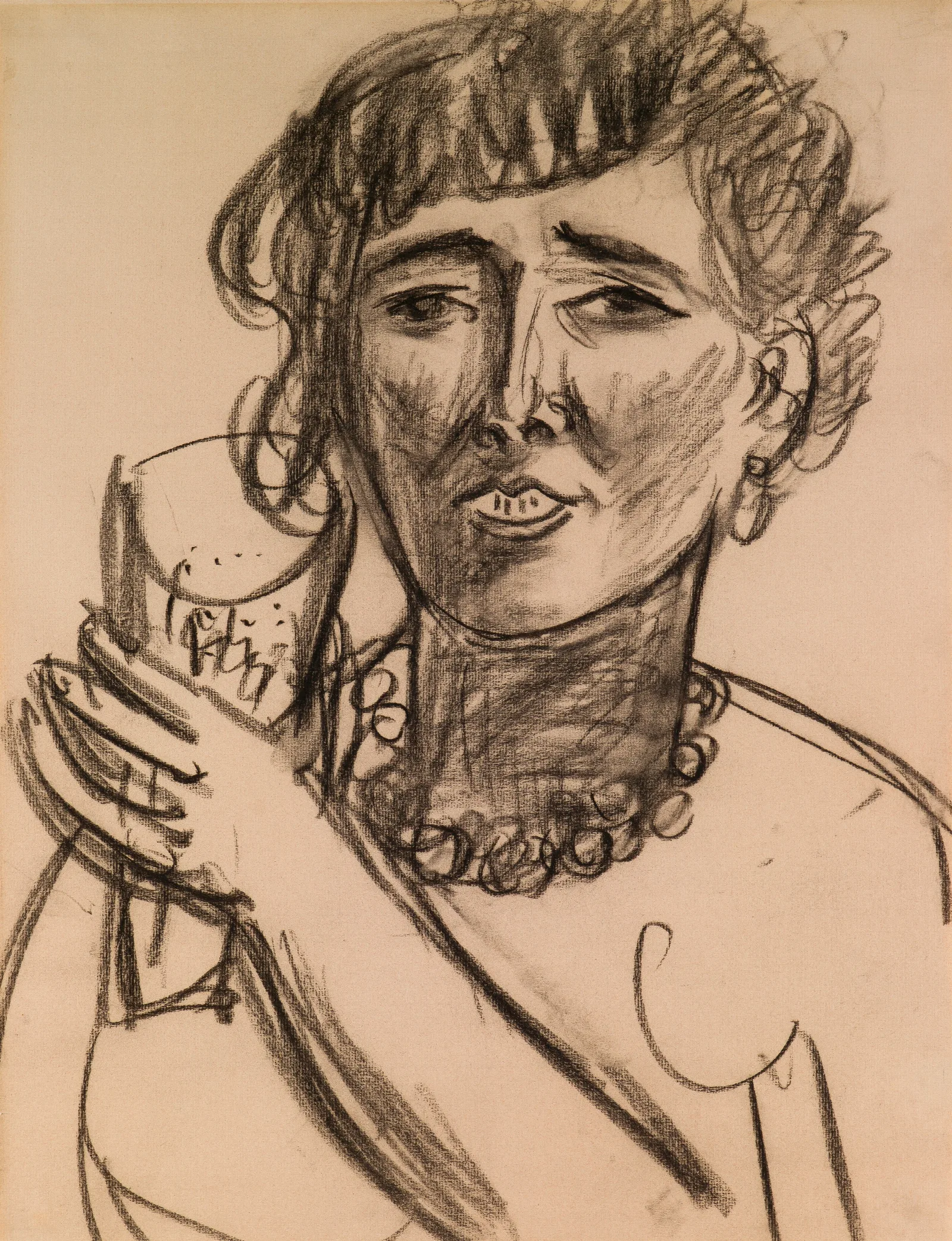 Portrait Of Frances Swing Van Veen Wall Art by Max Beckmann - Canvas Print