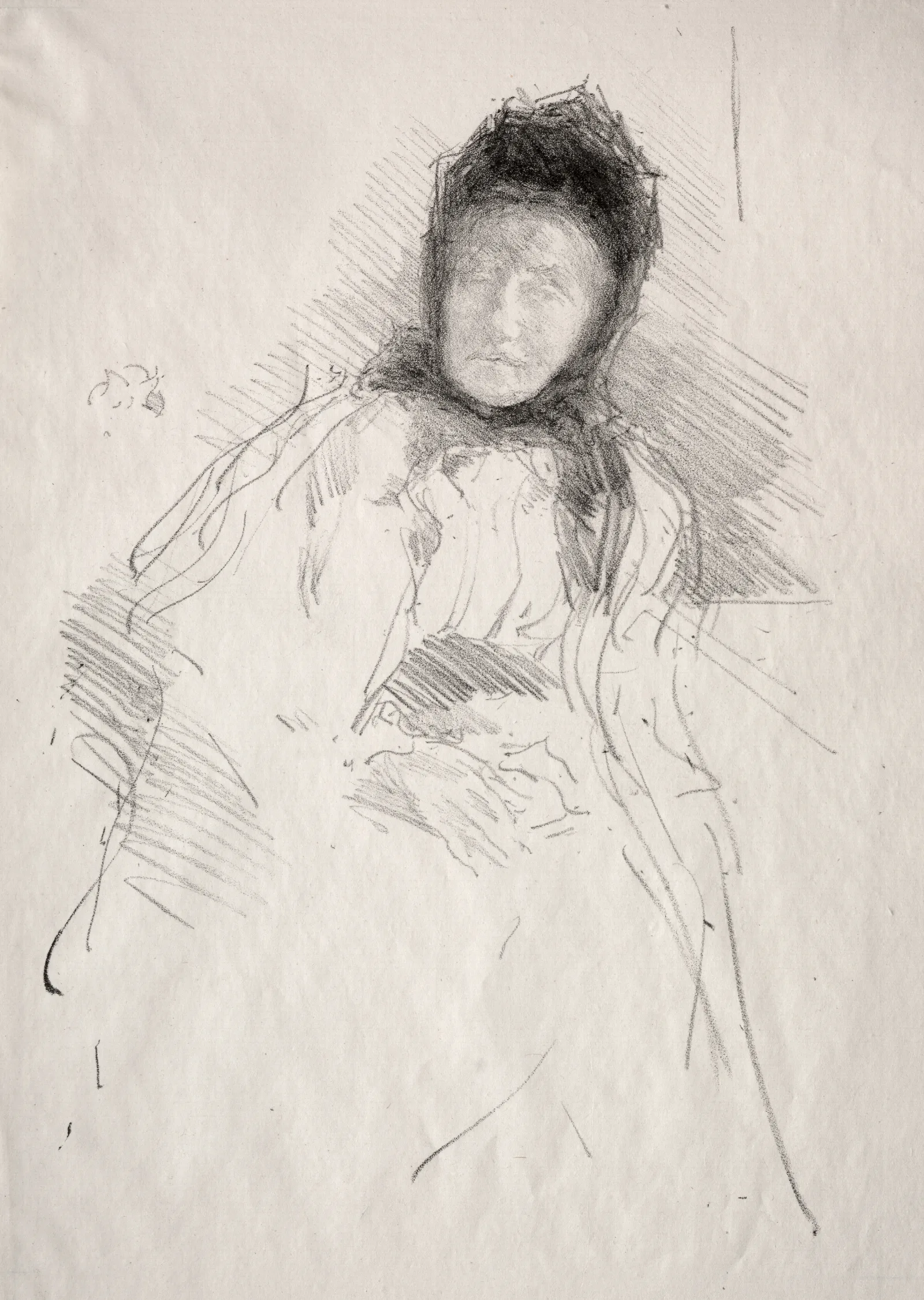 Unfinished Sketch Of Lady Haden Wall Art by James Abbott McNeill Whistler - Canvas Print
