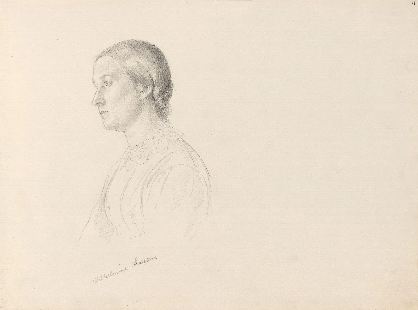 Wilhelmine Larsen Wall Art by Adolph Tidemand - Canvas Print