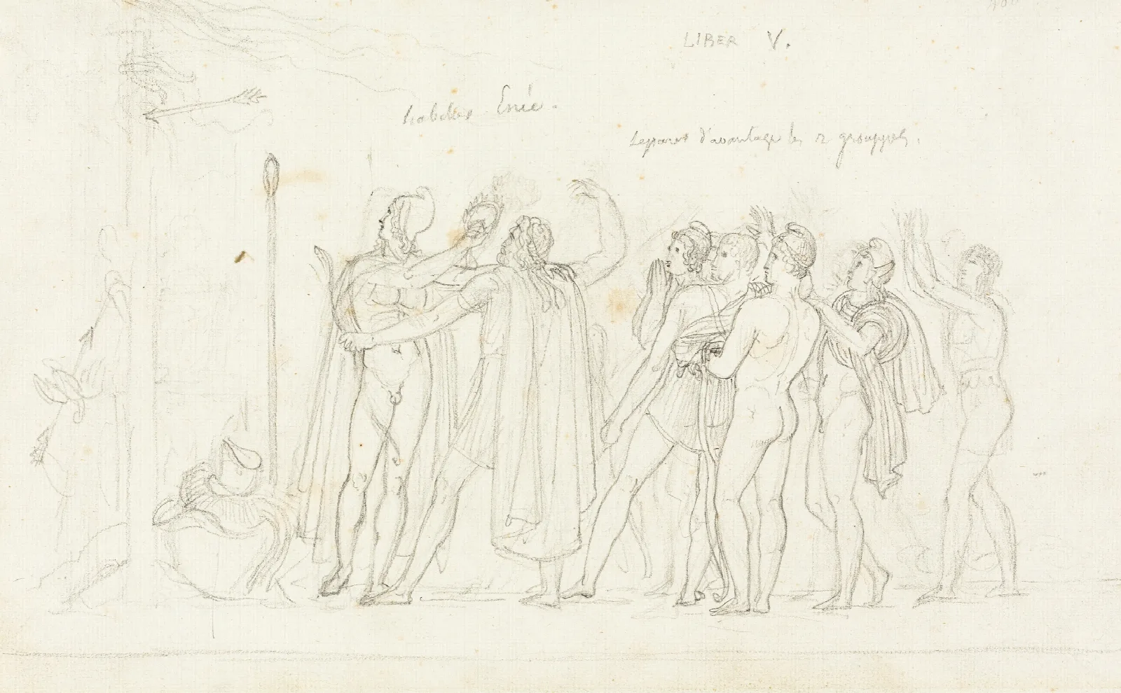 The Archery Match From The Aeneid Book V Wall Art by Anne Louis Girodet-Trioson - Canvas Print