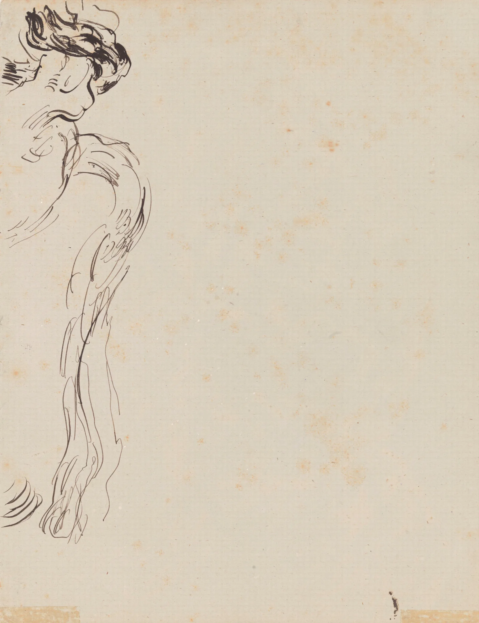 Outline Of An Ornament Wall Art by James Ensor - Canvas Print