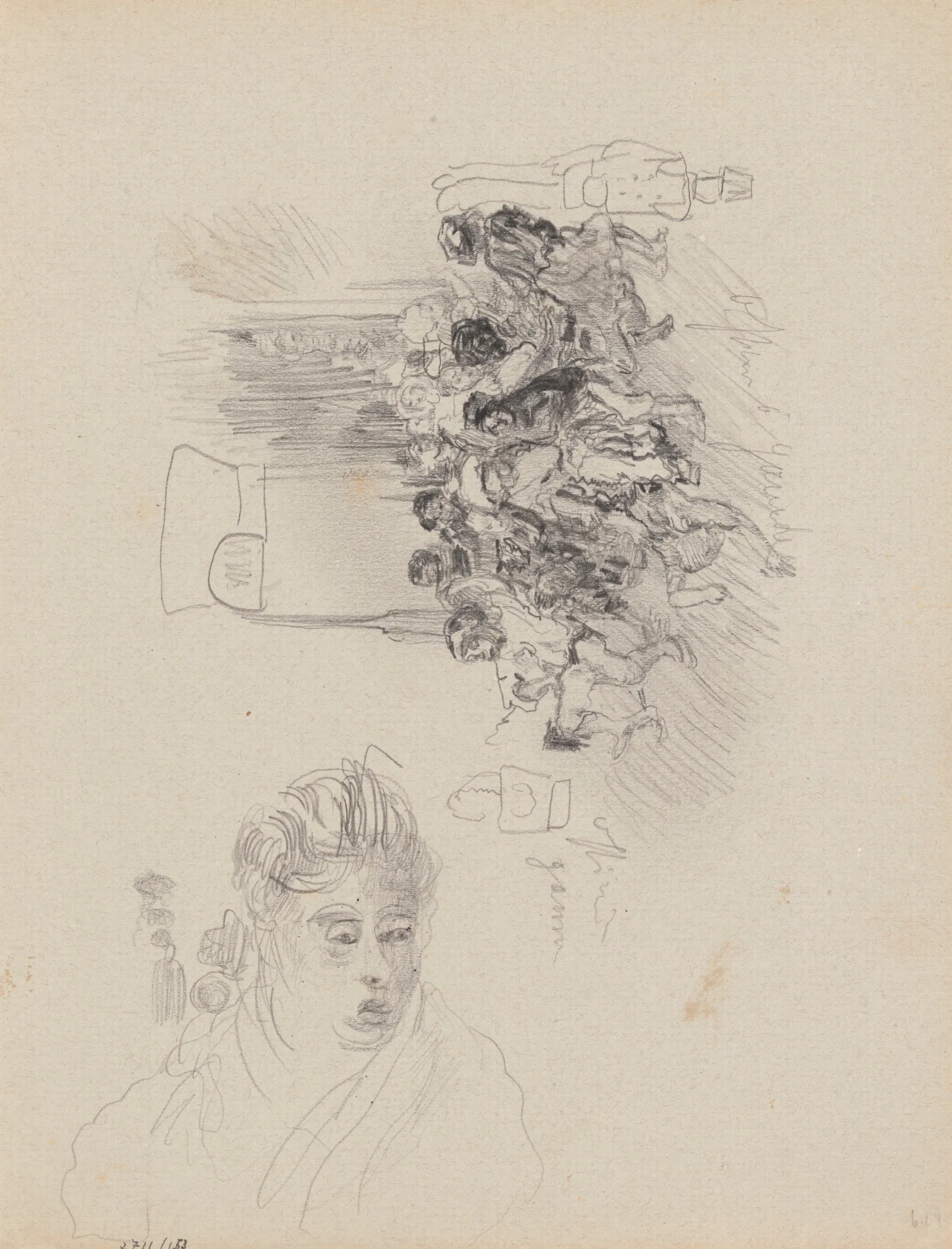 Portrait Of A Woman 248 Wall Art by James Ensor - Canvas Print