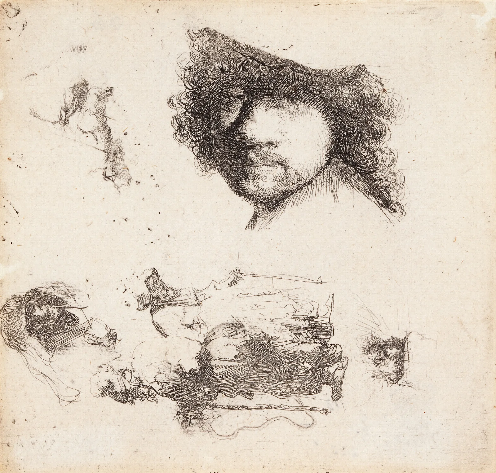 Self Portrait 290 Wall Art by Rembrandt van Rijn - Canvas Print