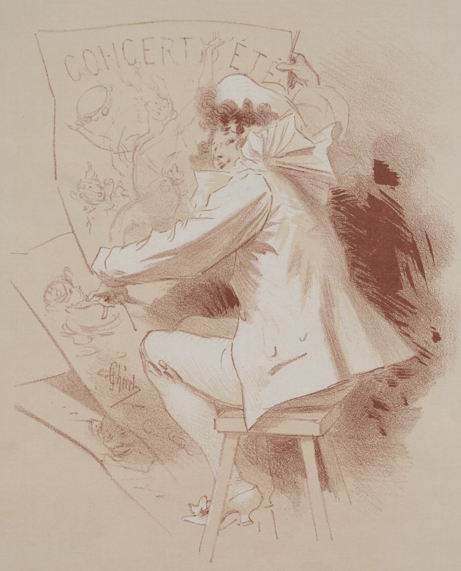 Summer Concert Wall Art by Jules Chéret - Canvas Print
