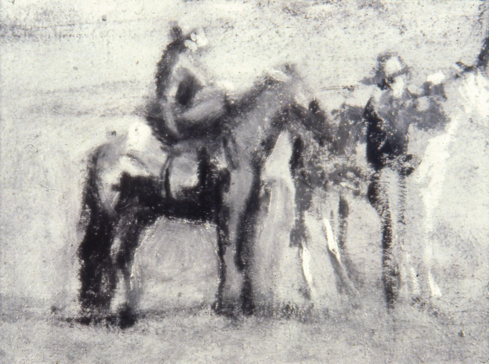 Study For Cowboys In The Badlands 2 Wall Art by Thomas Eakins - Canvas Print