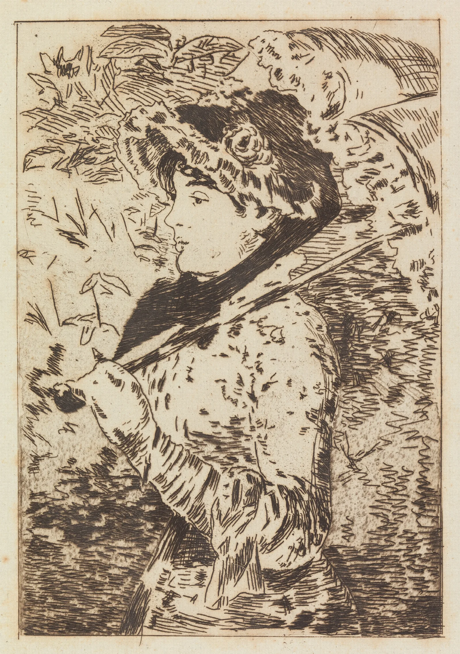 Jeanne Le Printemps 2 by Édouard Manet - Canvas Print