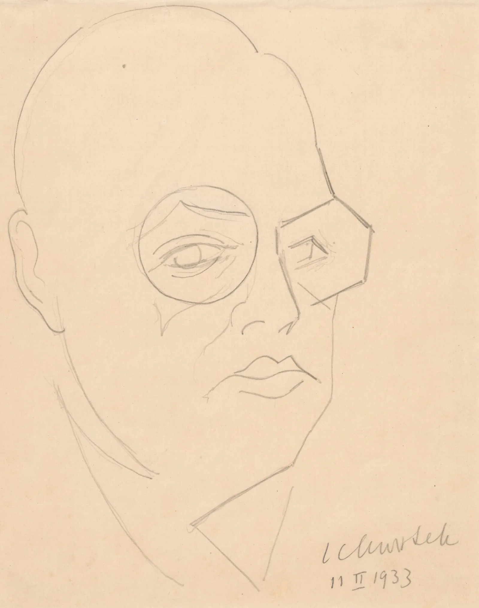 Self Portrait 834 Wall Art by Leon Chwistek - Canvas Print