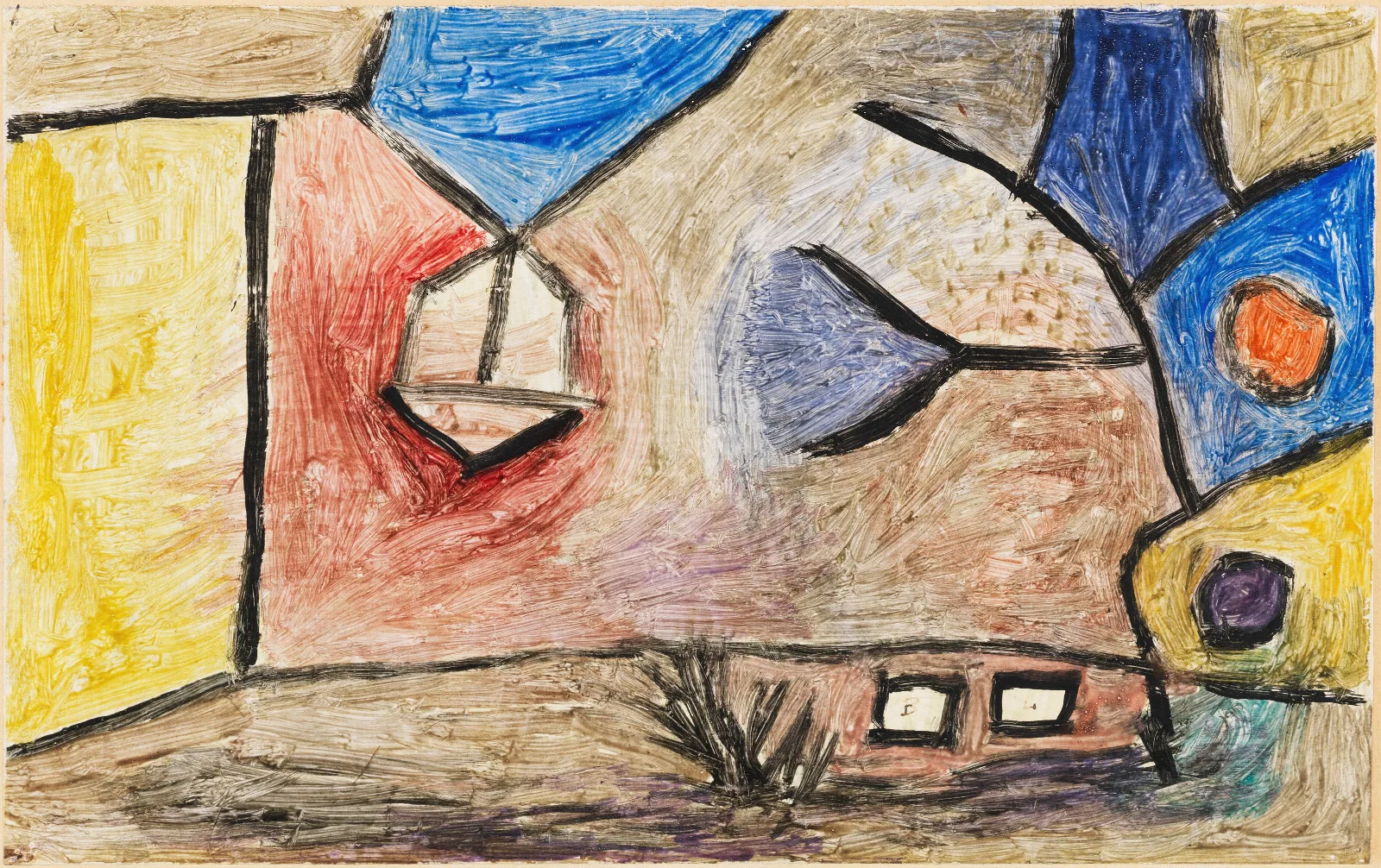 Landschaft B L Wall Art by Paul Klee - Canvas Print