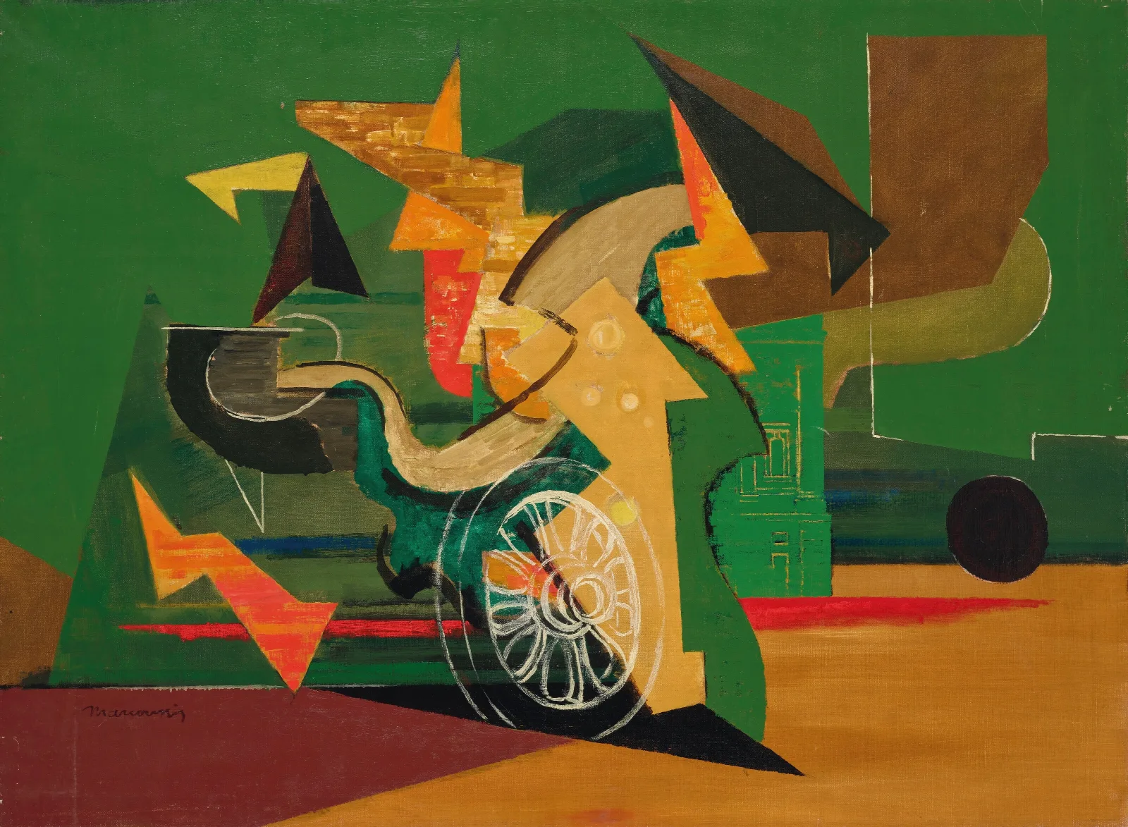 La Roue Wall Art by Louis Marcoussis - Canvas Print