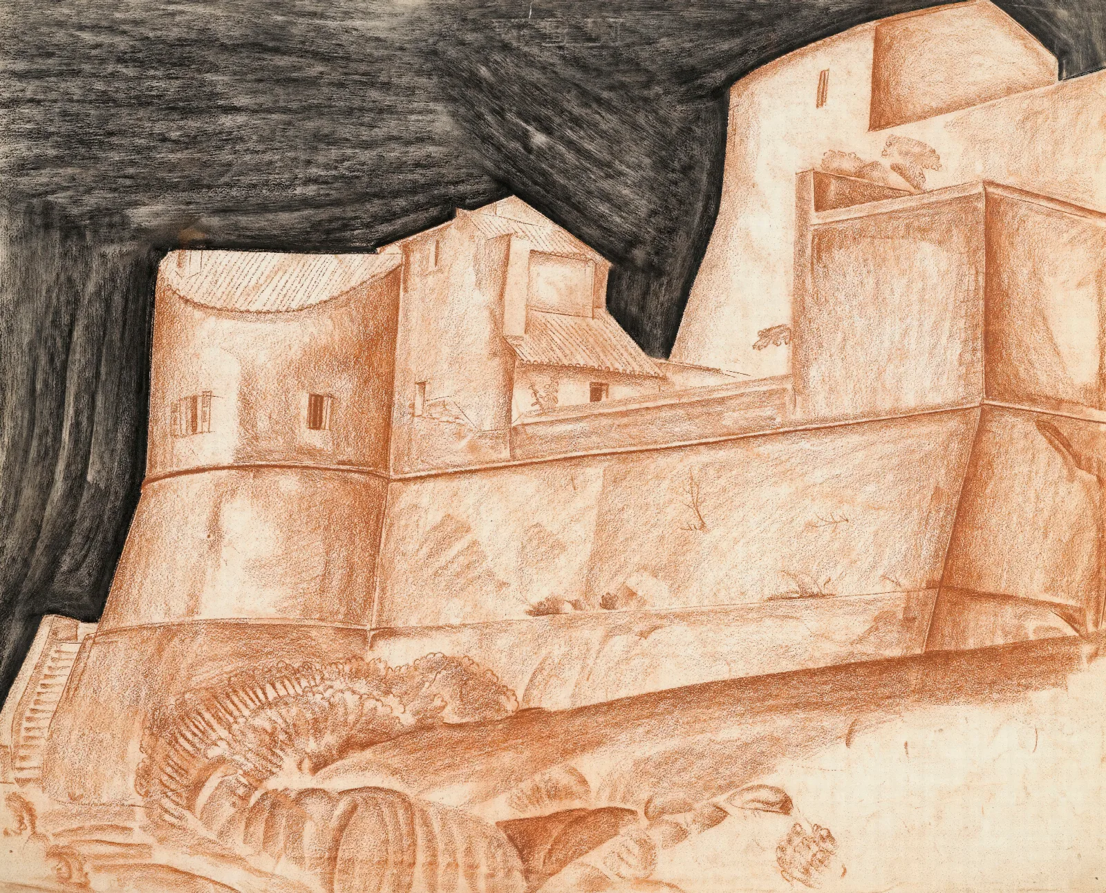 The House At Port Cros Wall Art by Alexandre Jacovleff - Canvas Print
