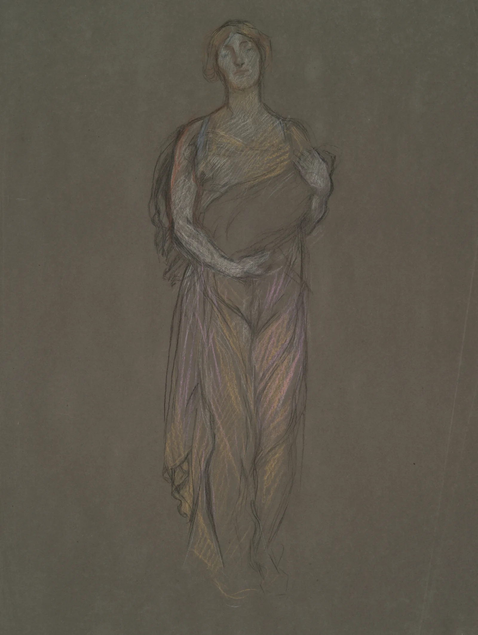 Early Study For The Infancy Of Galahad Wall Art by Edwin Austin Abbey - Canvas Print