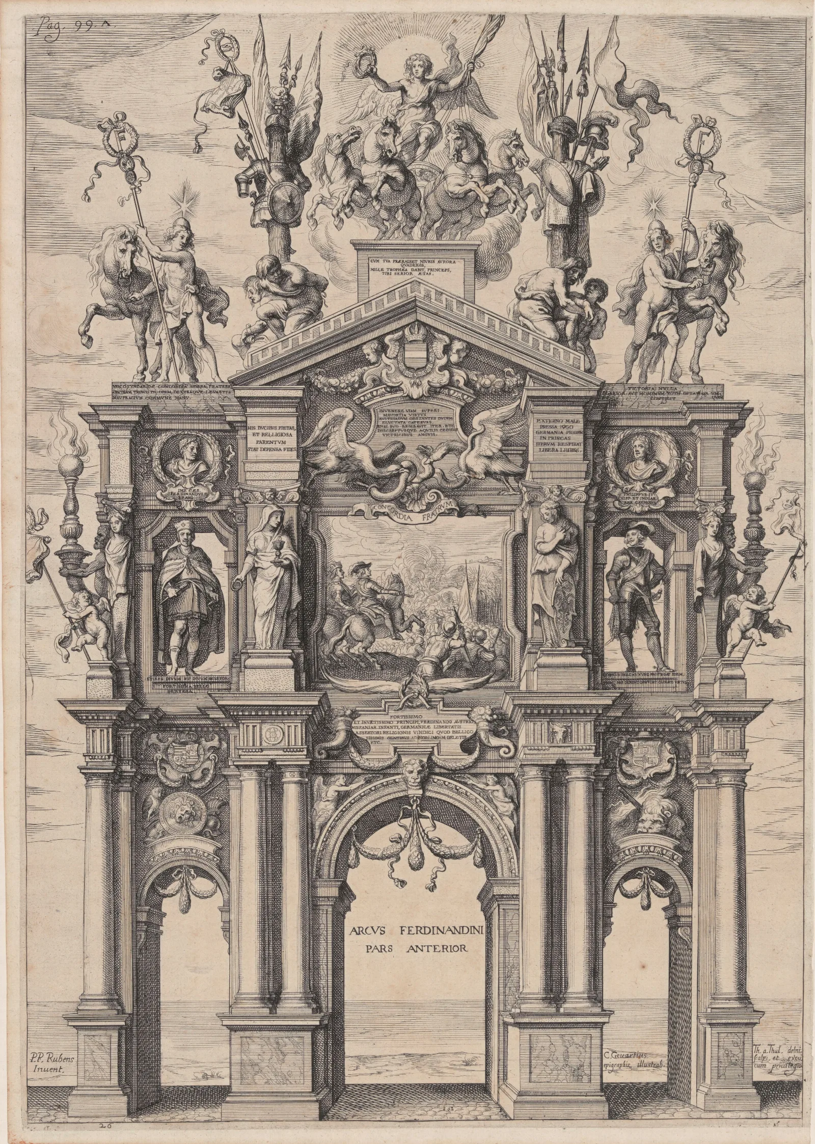The Triumphal Arch Of Ferdinand Wall Art by Peter Paul Rubens - Canvas Print