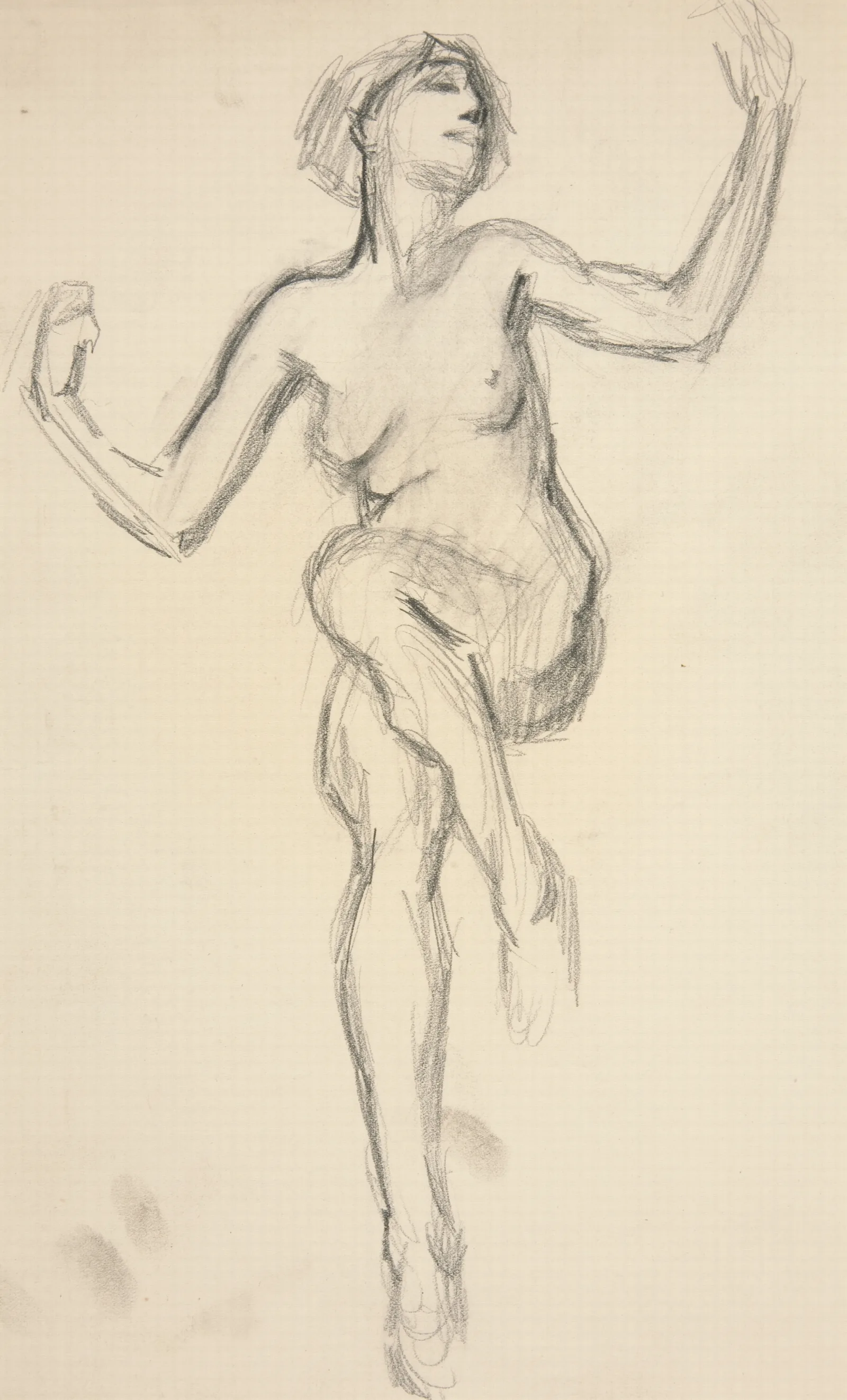 Figure Study For The Hours Ii Wall Art by Edwin Austin Abbey - Canvas Print