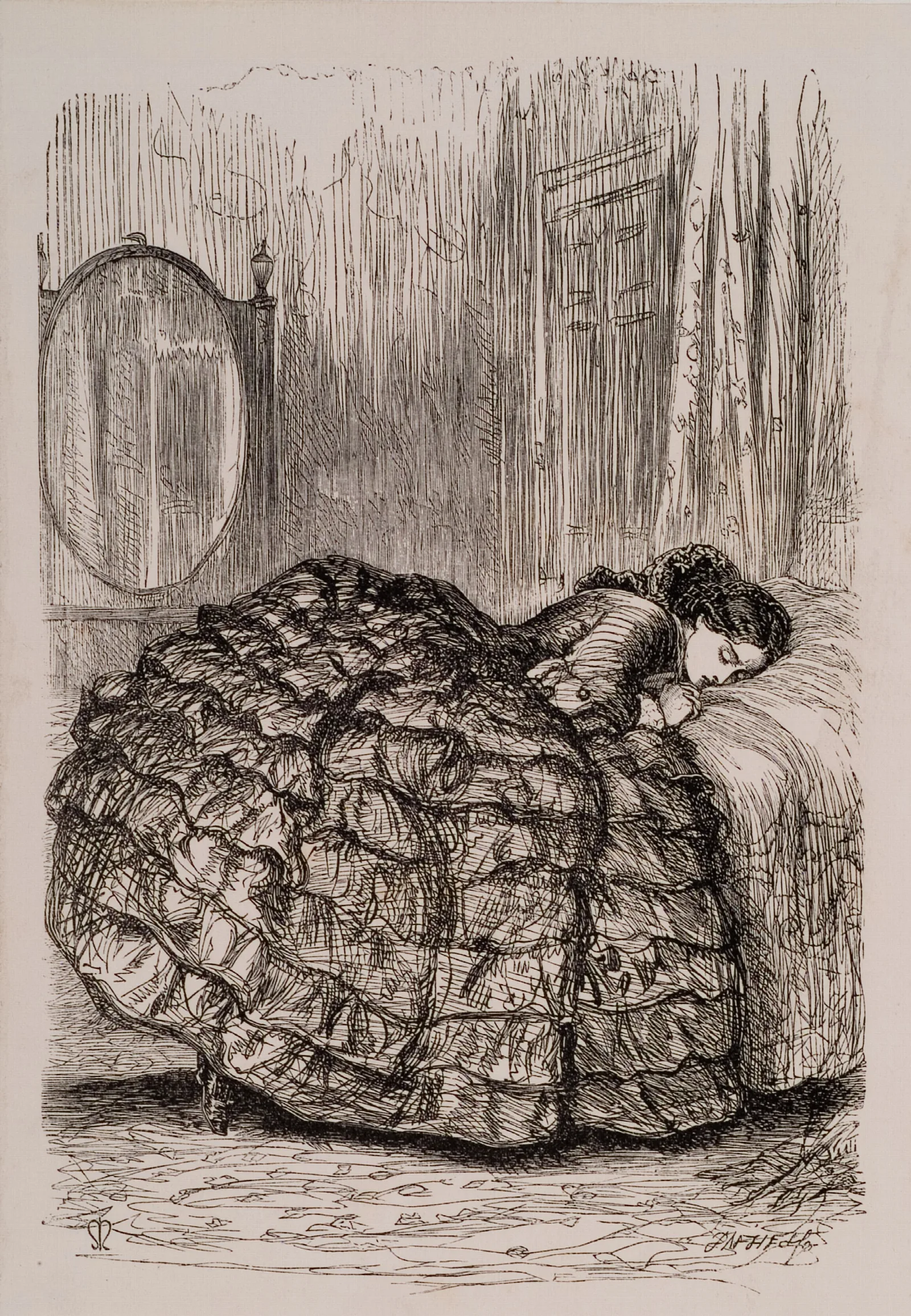 Framley Parsonage Was It Not A Lie Wall Art by Sir John Everett Millais - Canvas Print