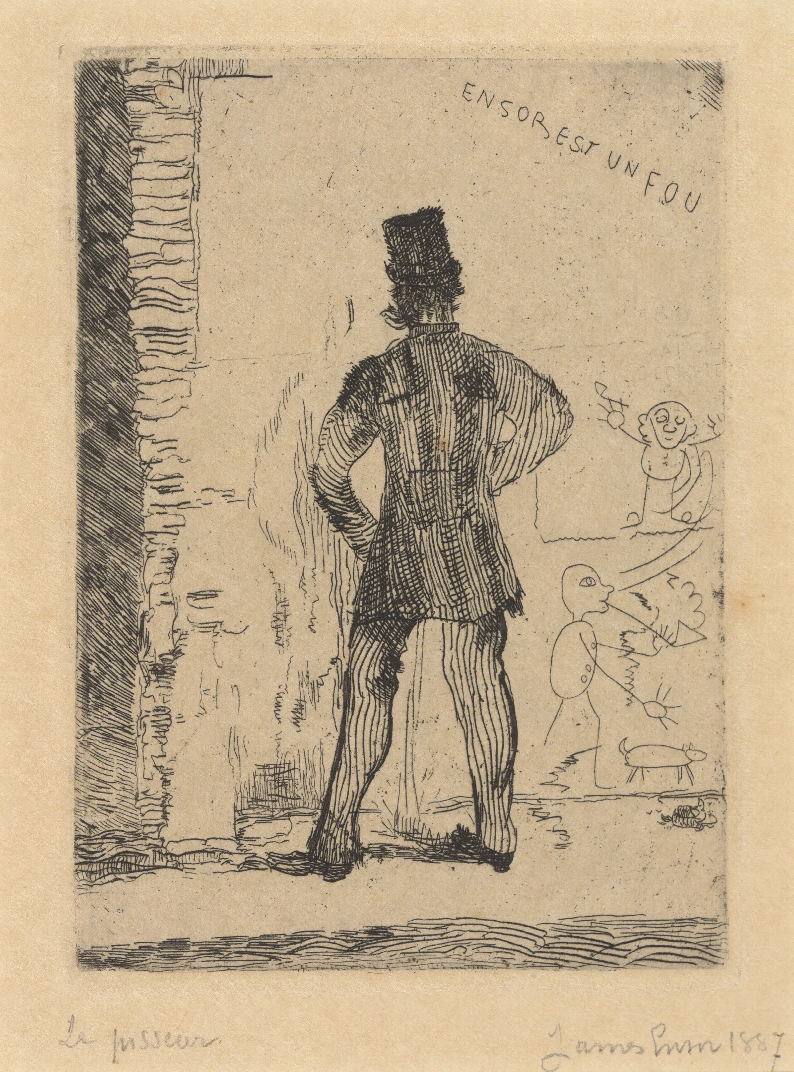 De Pisser Wall Art by James Ensor - Canvas Print