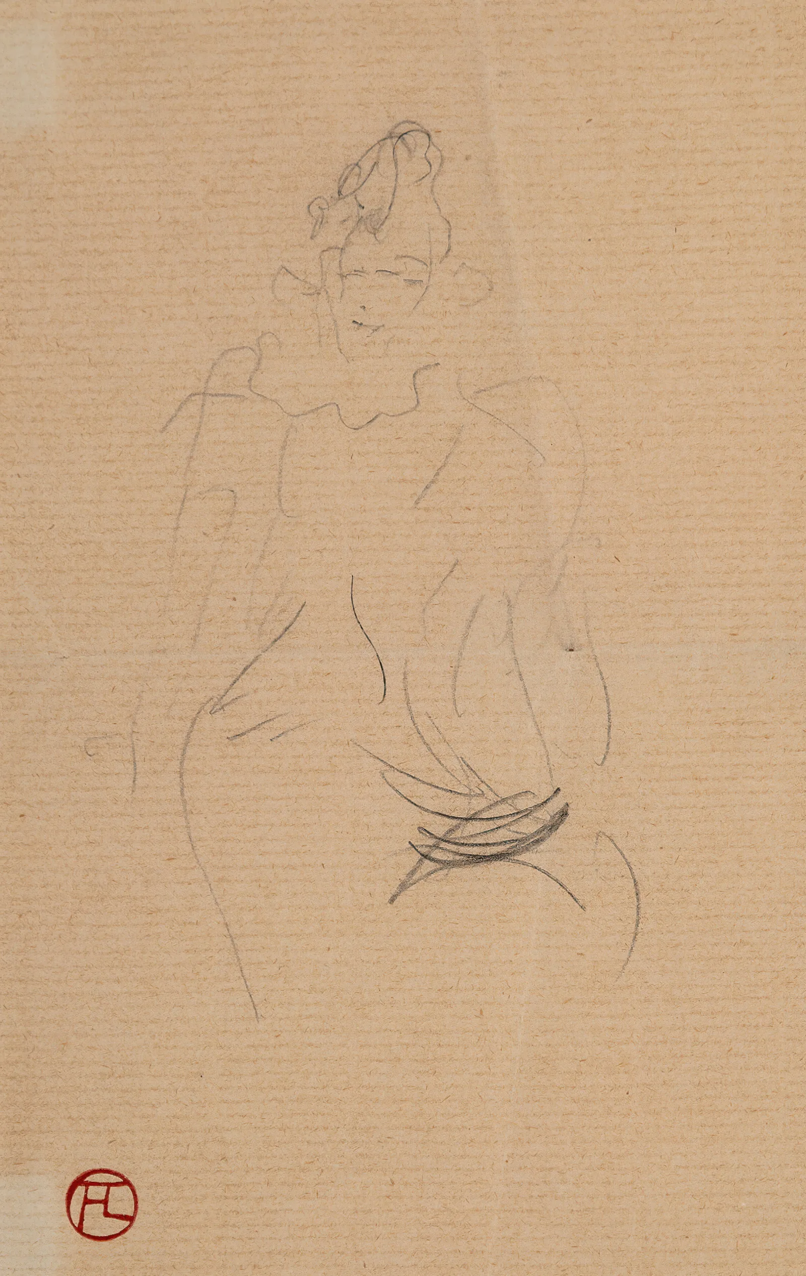 Silhouette De Femme Wall Art by Henri de Toulouse-Lautrec - Canvas Print