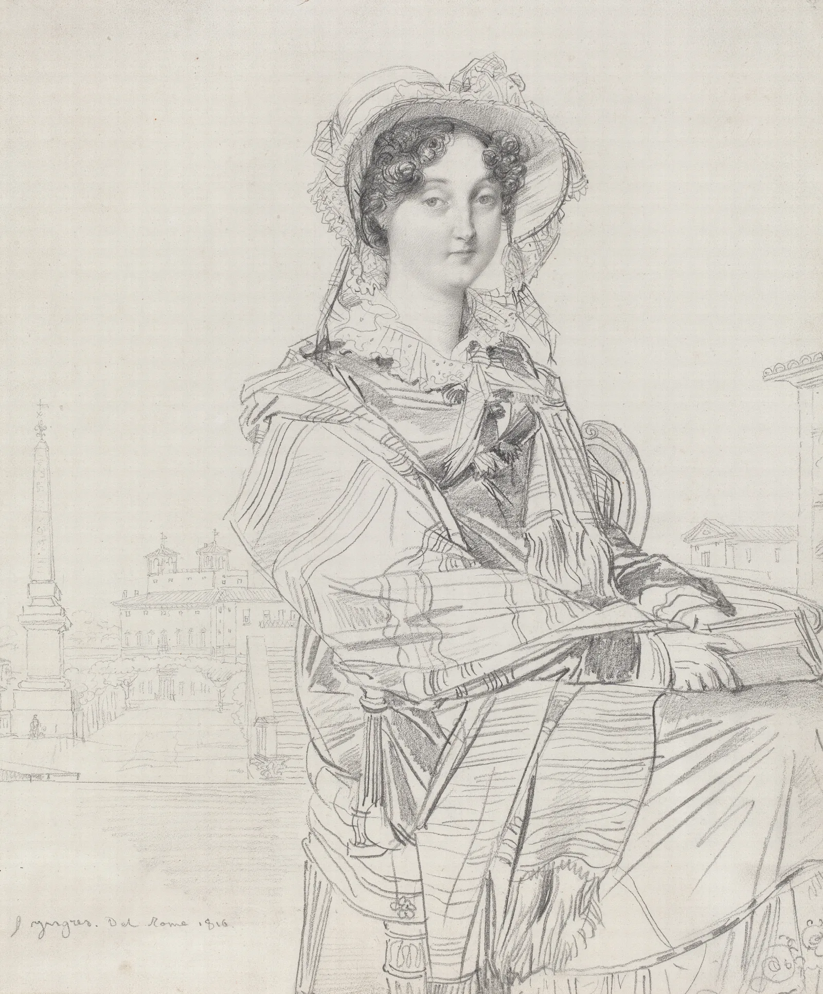 Mrs Charles Badham Wall Art by Jean Auguste Dominique Ingres - Canvas Print