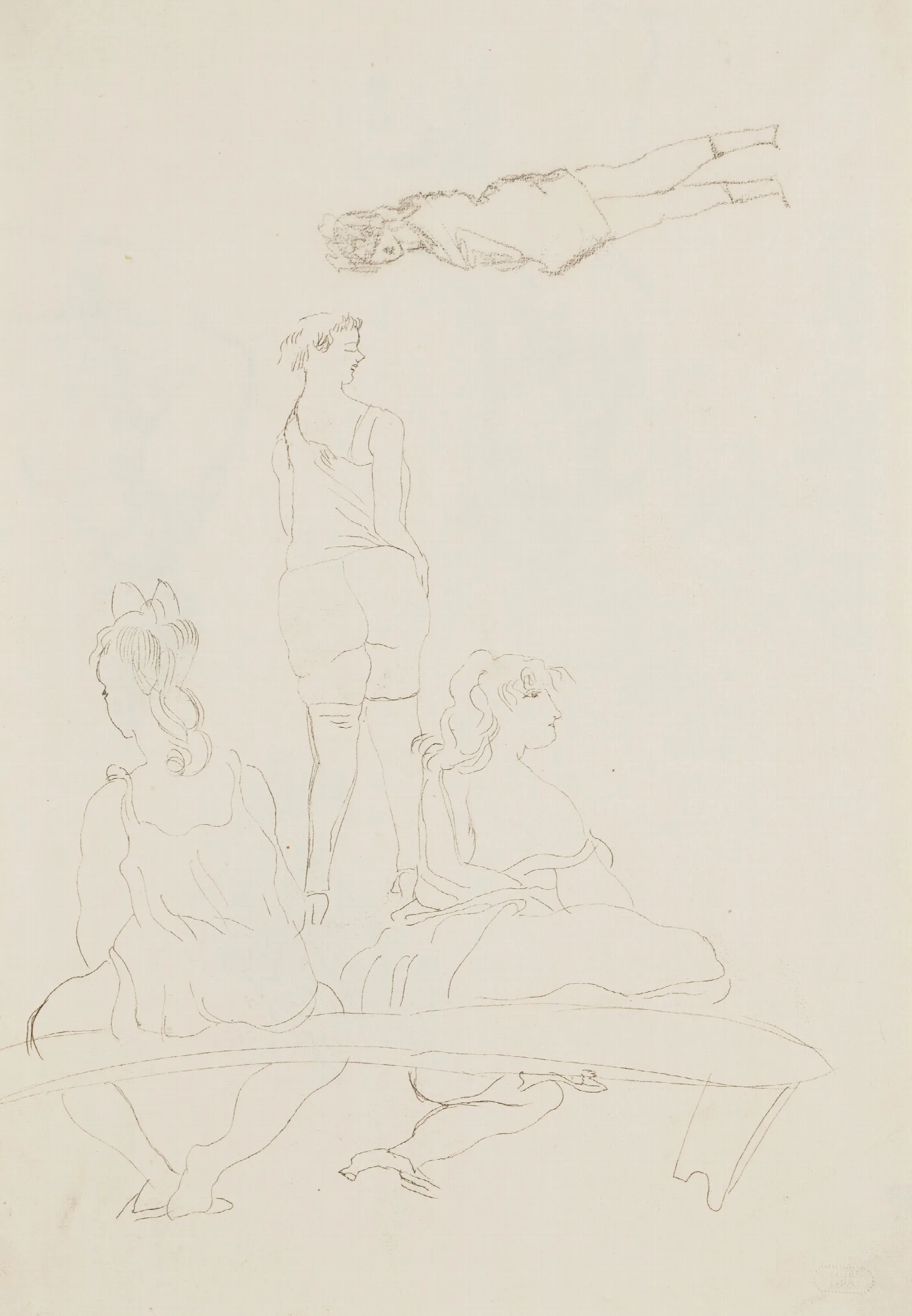 La Banquette Wall Art by Jules Pascin - Canvas Print