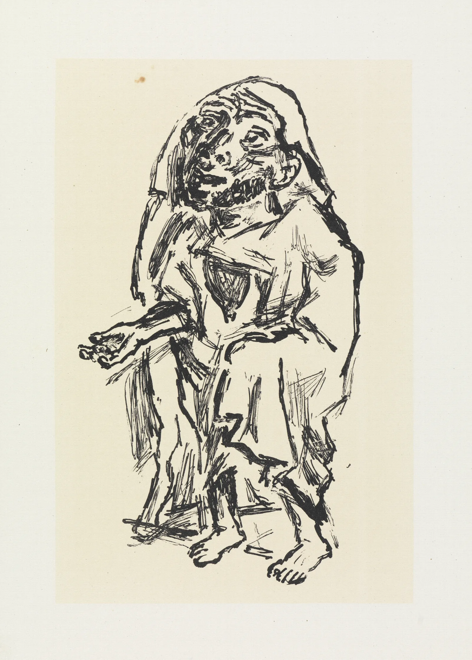 Der Bettler 2 Wall Art by Max Beckmann - Canvas Print