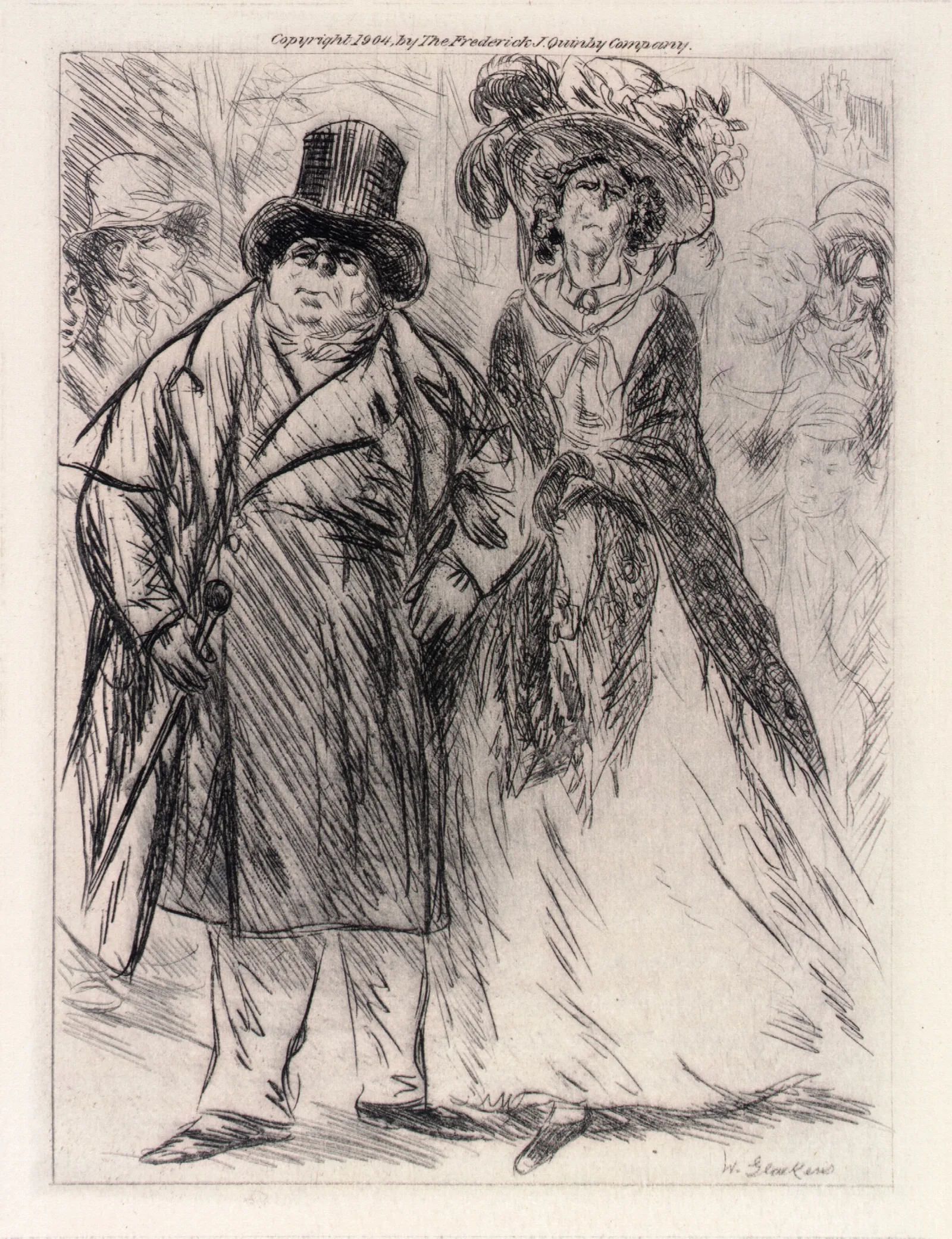 Monsieur And Madame Mollet Wall Art by William James Glackens - Canvas Print