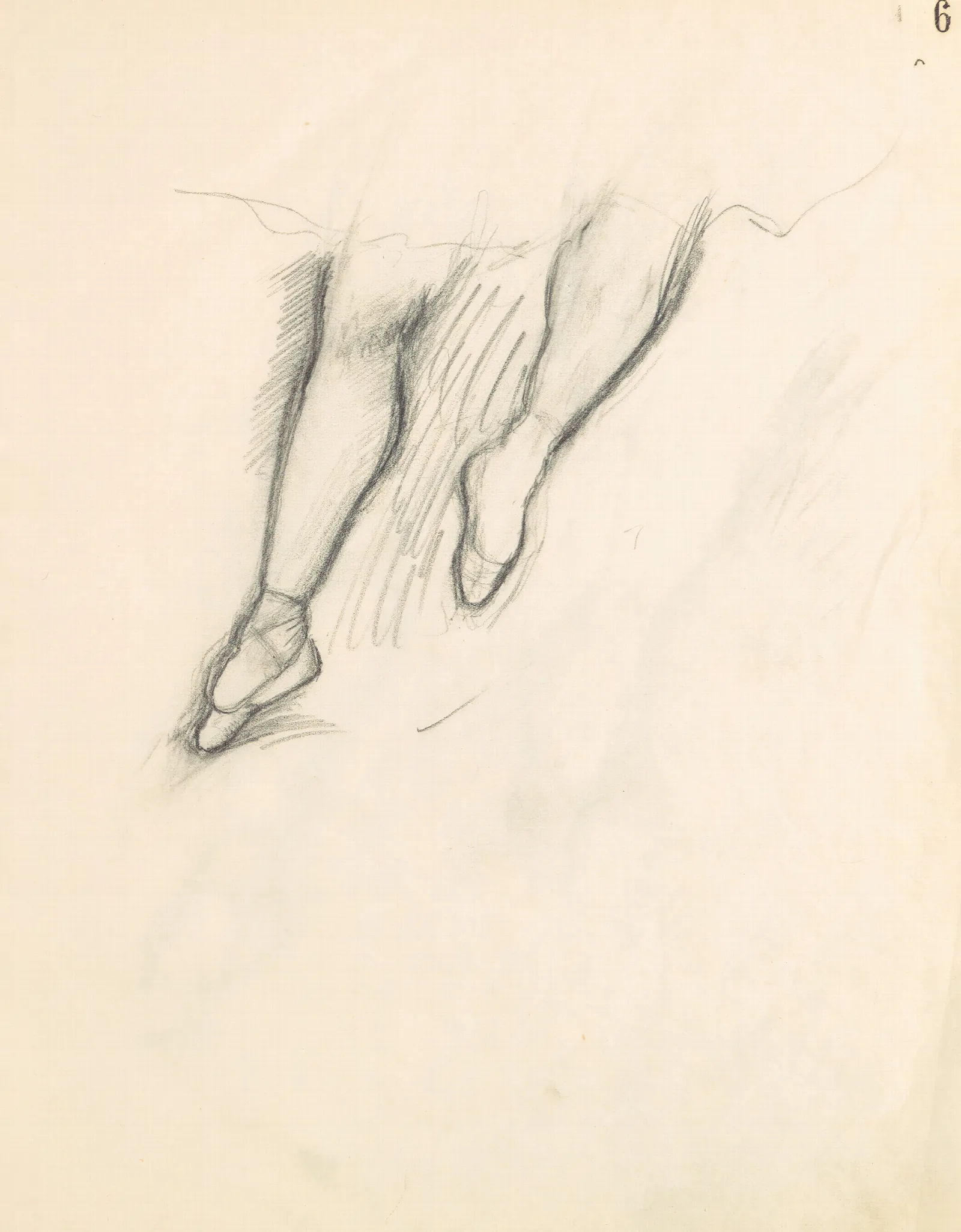 Figure Studies 7 2 Wall Art by Edgar Degas - Canvas Print