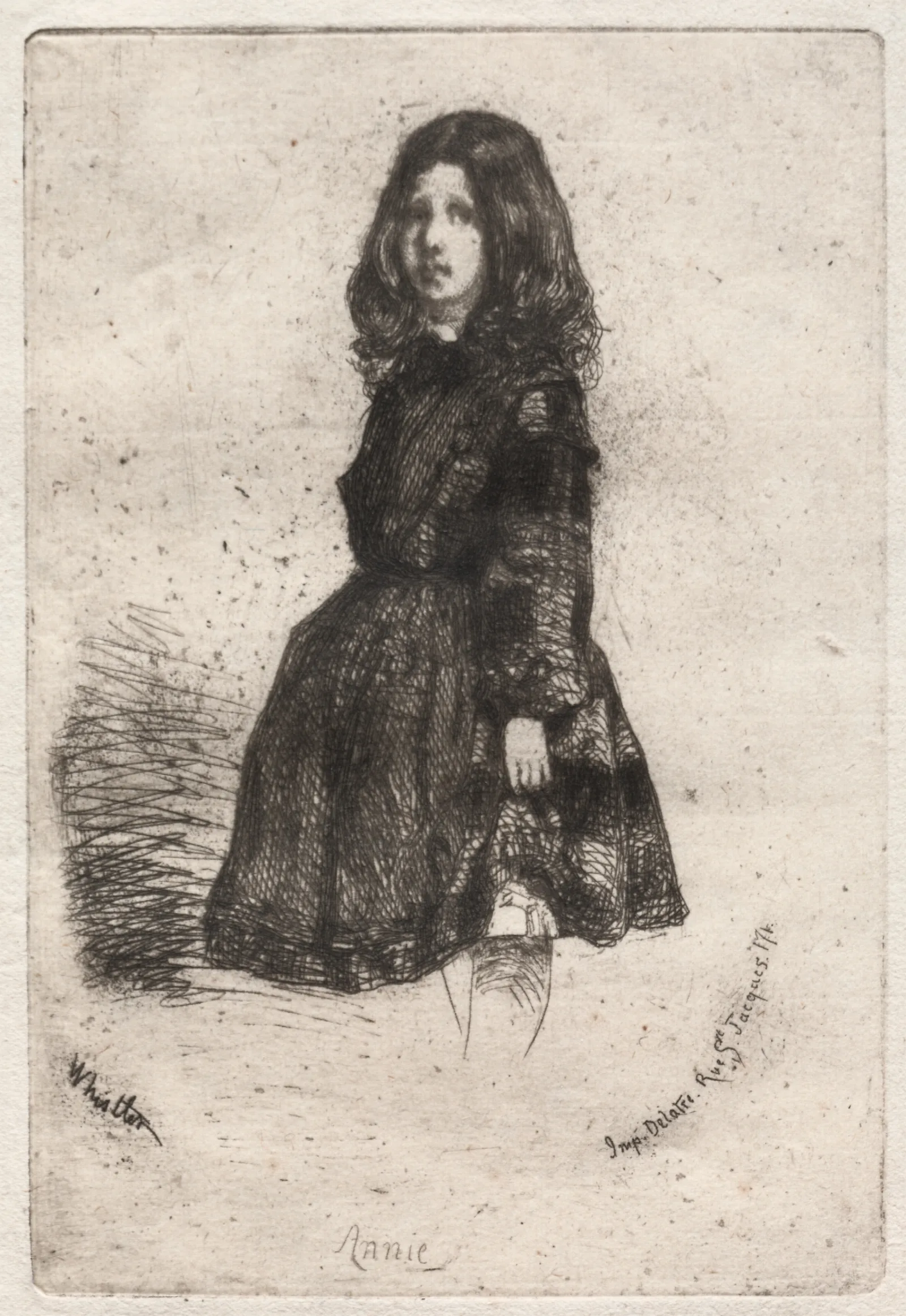 Annie 3 Wall Art by James Abbott McNeill Whistler - Canvas Print
