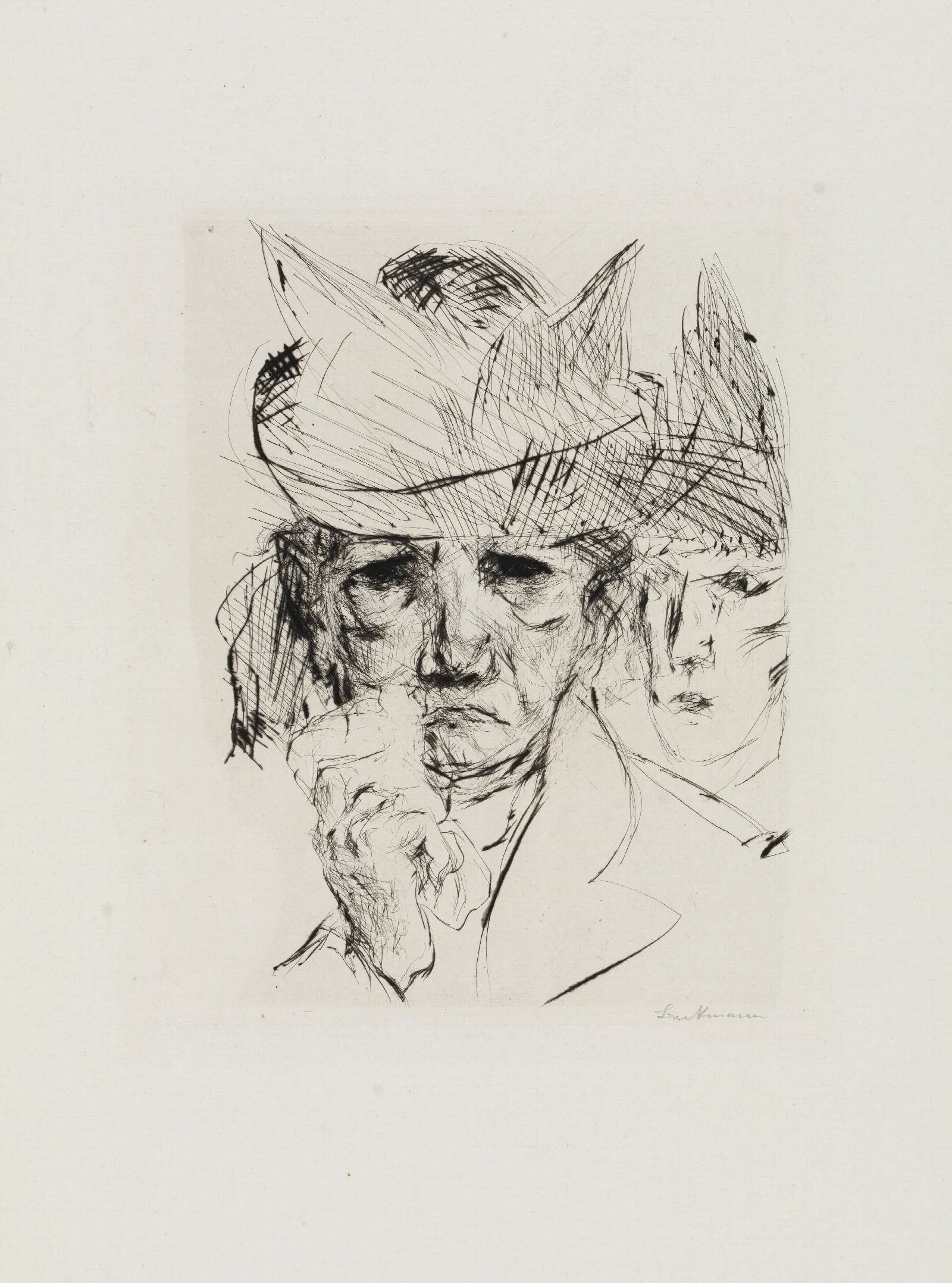 Weinende Frau Wall Art by Max Beckmann - Canvas Print