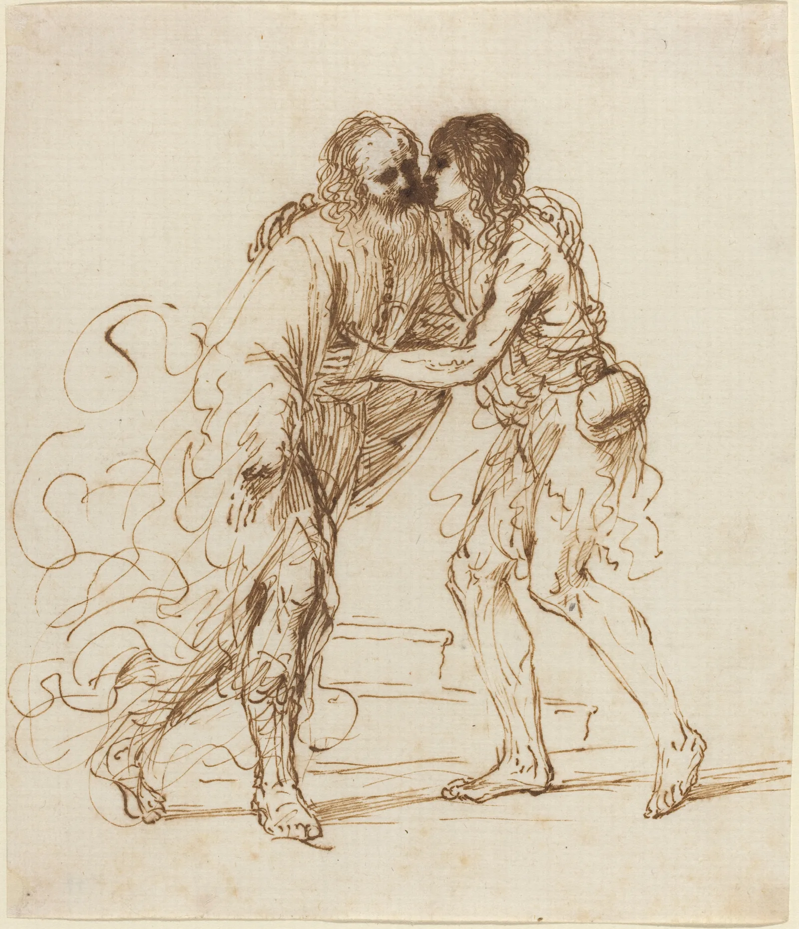 The Return Of The Prodigal Son 5 Wall Art by Guercino - Canvas Print
