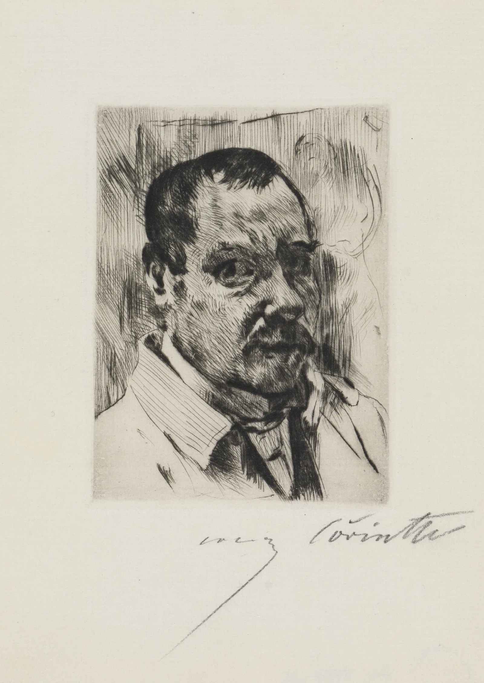 Selbstbildnis 69 Wall Art by Lovis Corinth - Canvas Print