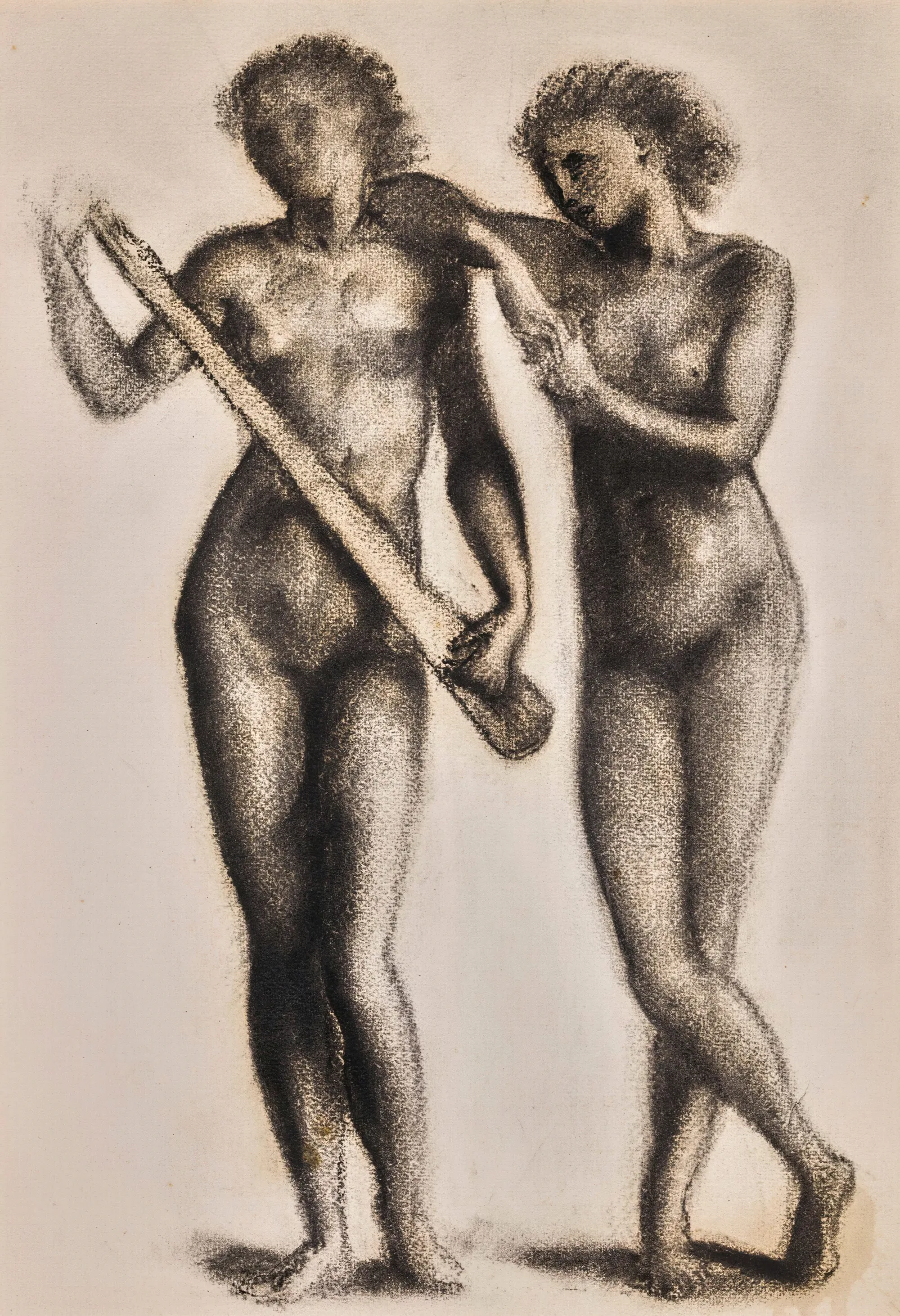 Two Musicians 2 Wall Art by Sir Edward Coley Burne-Jones - Canvas Print