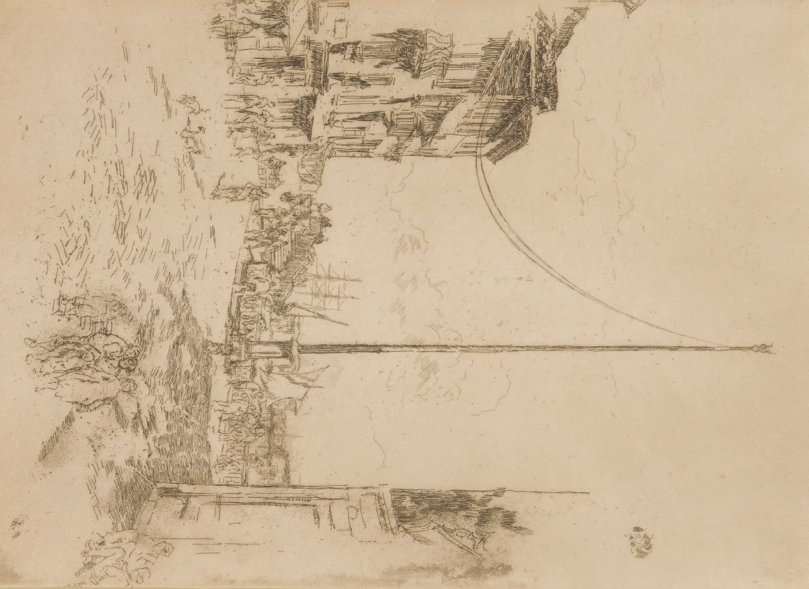The Little Mast Wall Art by James Abbott McNeill Whistler - Canvas Print