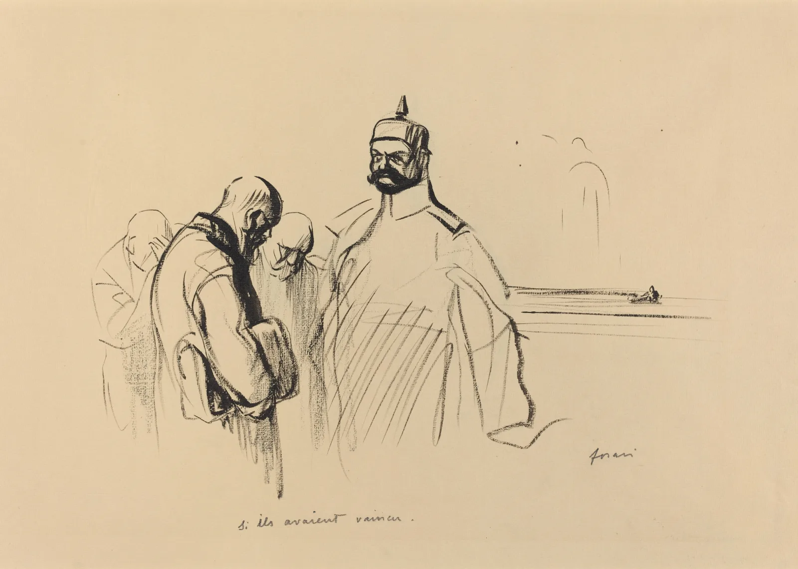 Si Ils Avaient Vaincu Wall Art by Jean-Louis Forain - Canvas Print
