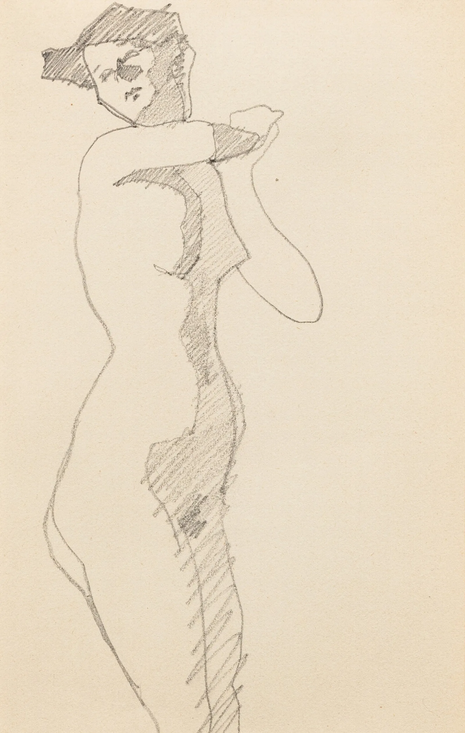 Femme Nue Debout 3 Wall Art by Amedeo Modigliani - Canvas Print